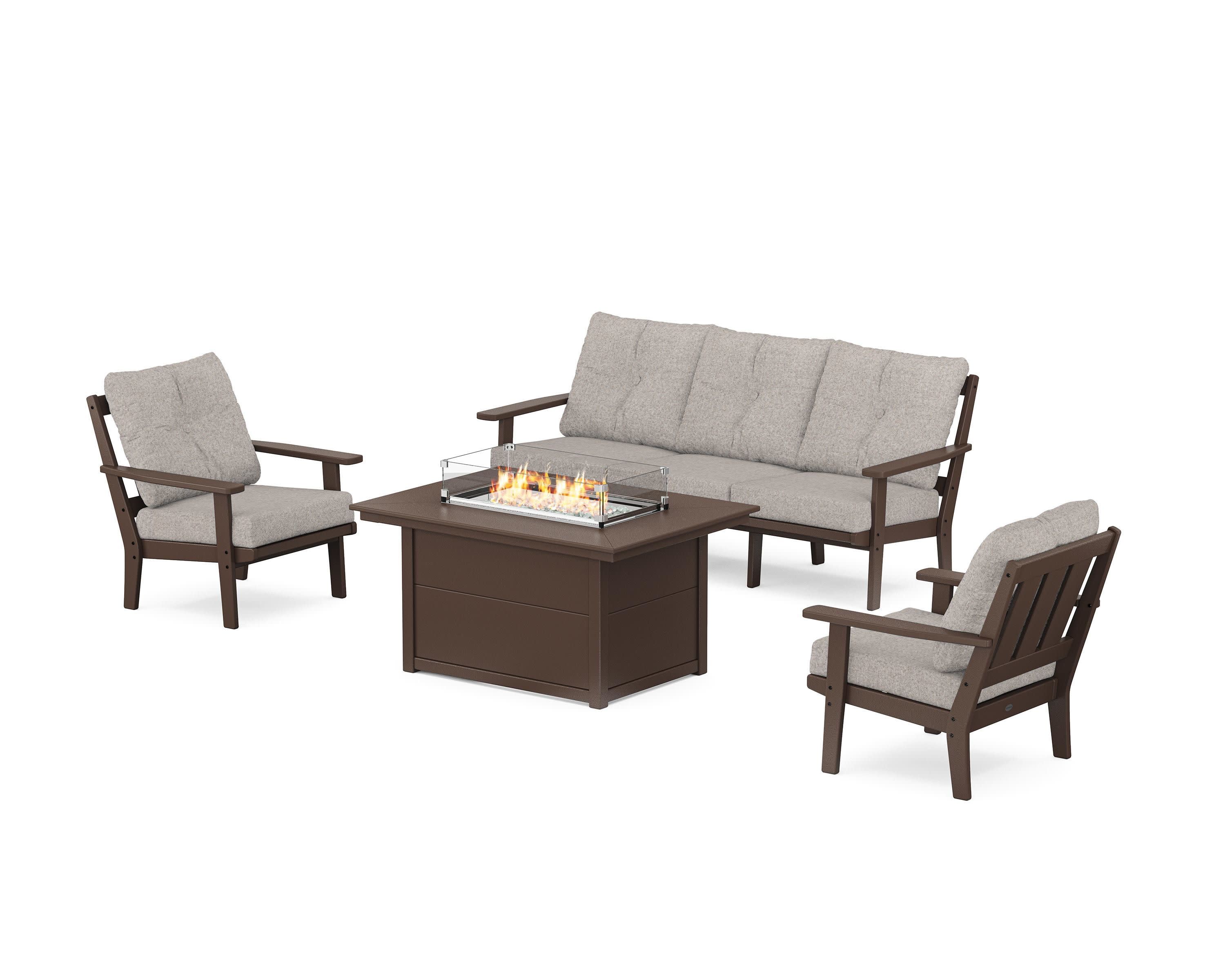 Oxford Deep Seating Fire Pit Table Set - Image 202