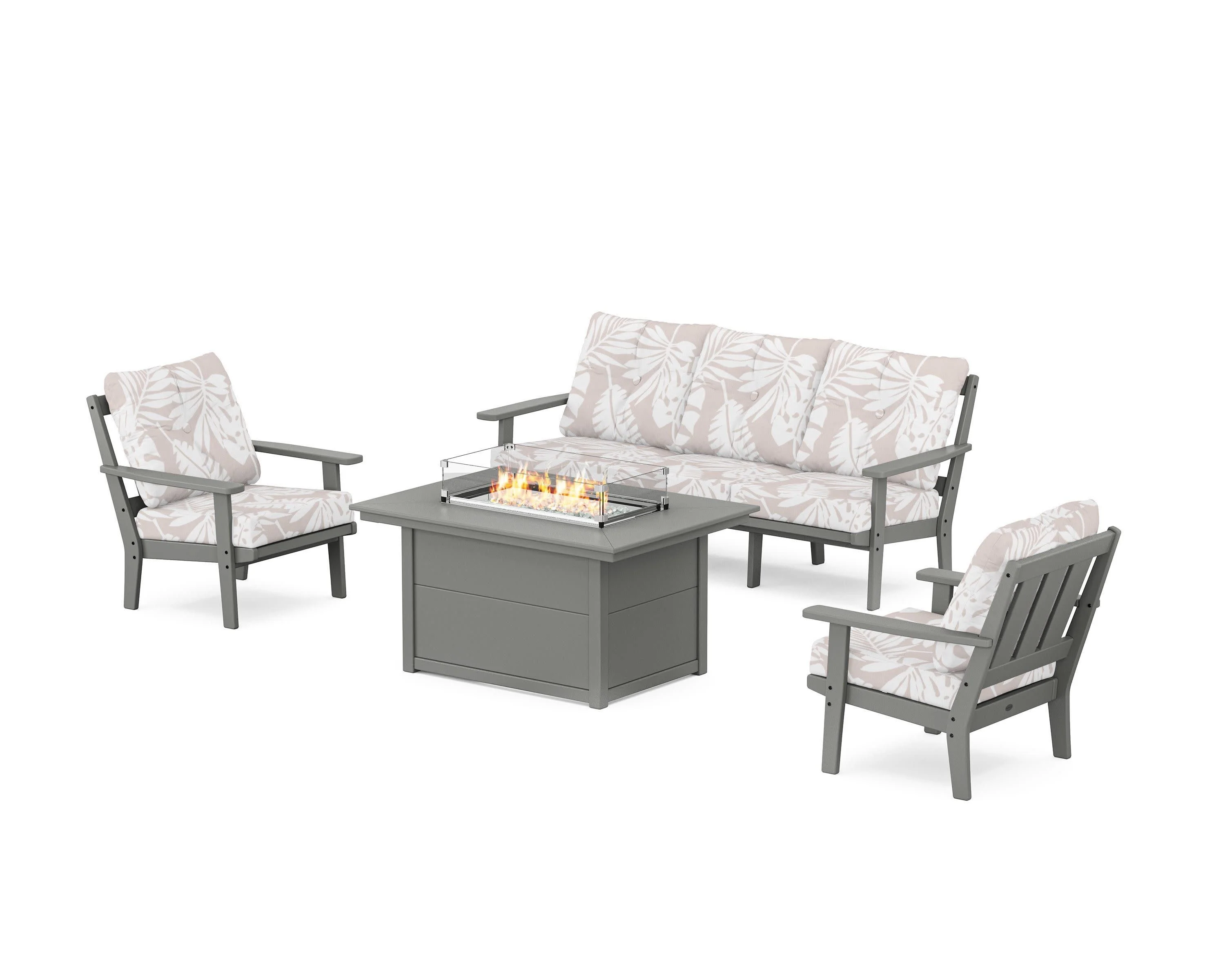 Oxford Deep Seating Fire Pit Table Set - Image 3