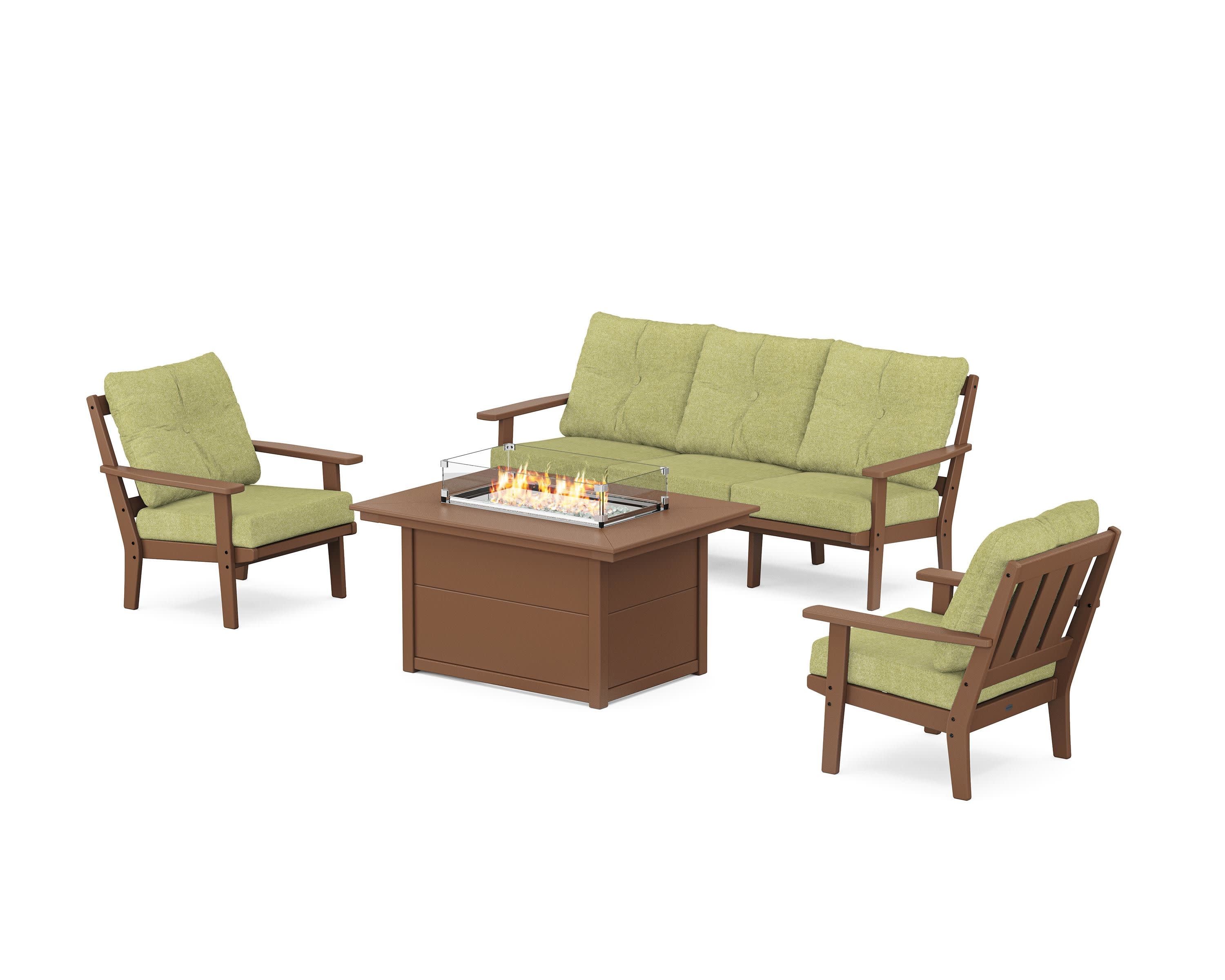 Oxford Deep Seating Fire Pit Table Set - Image 32