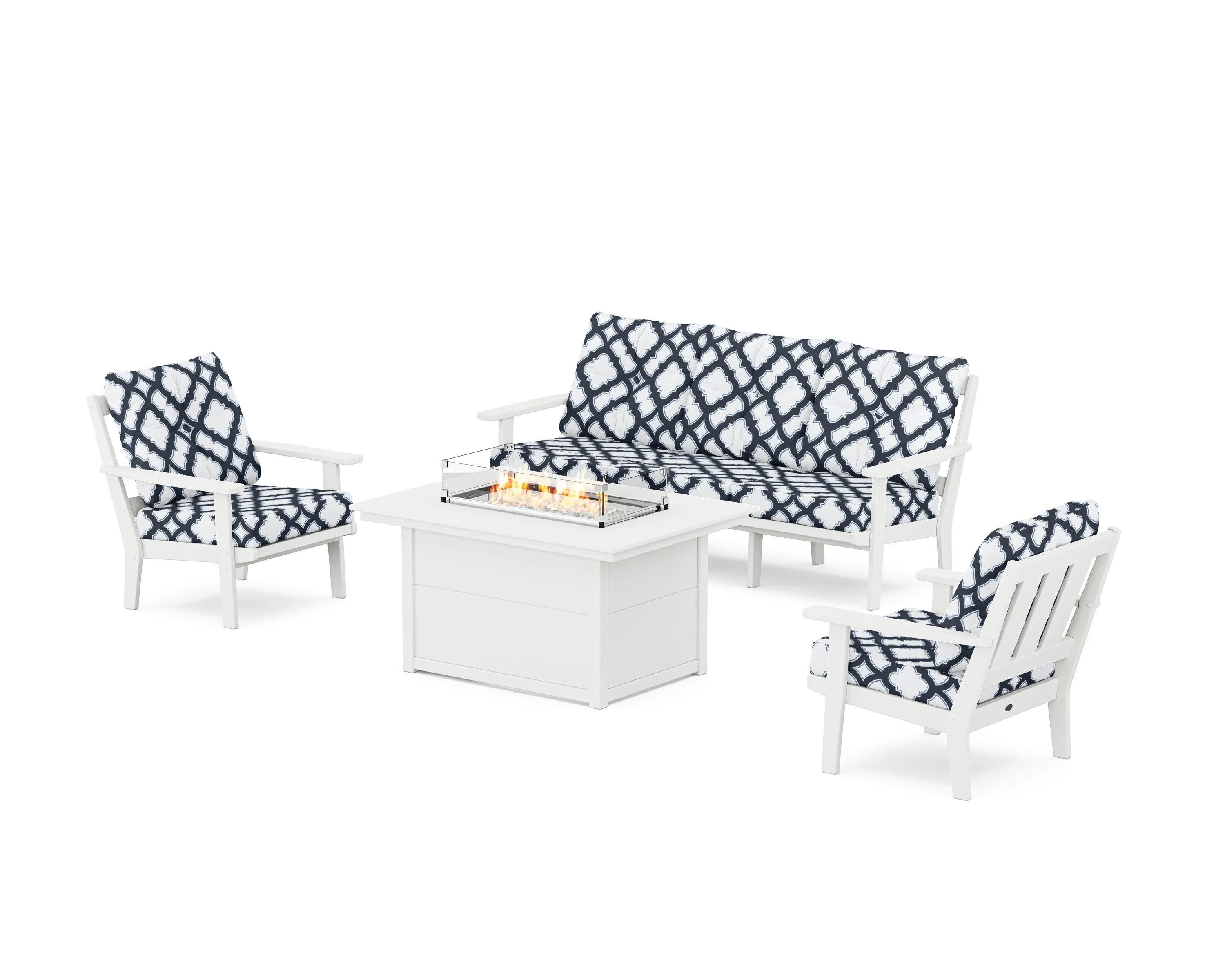 Oxford Deep Seating Fire Pit Table Set - Image 61
