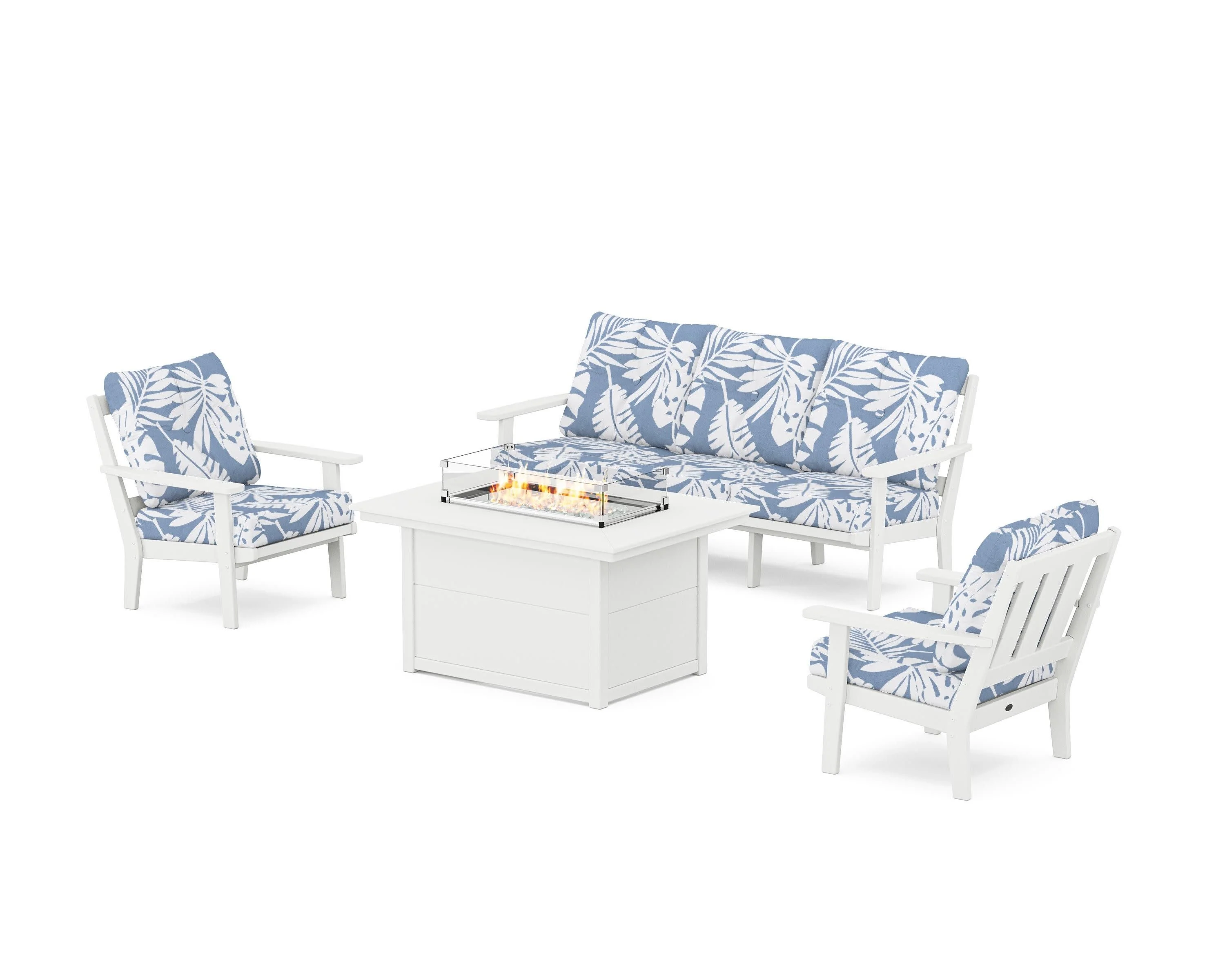 Oxford Deep Seating Fire Pit Table Set - Image 79