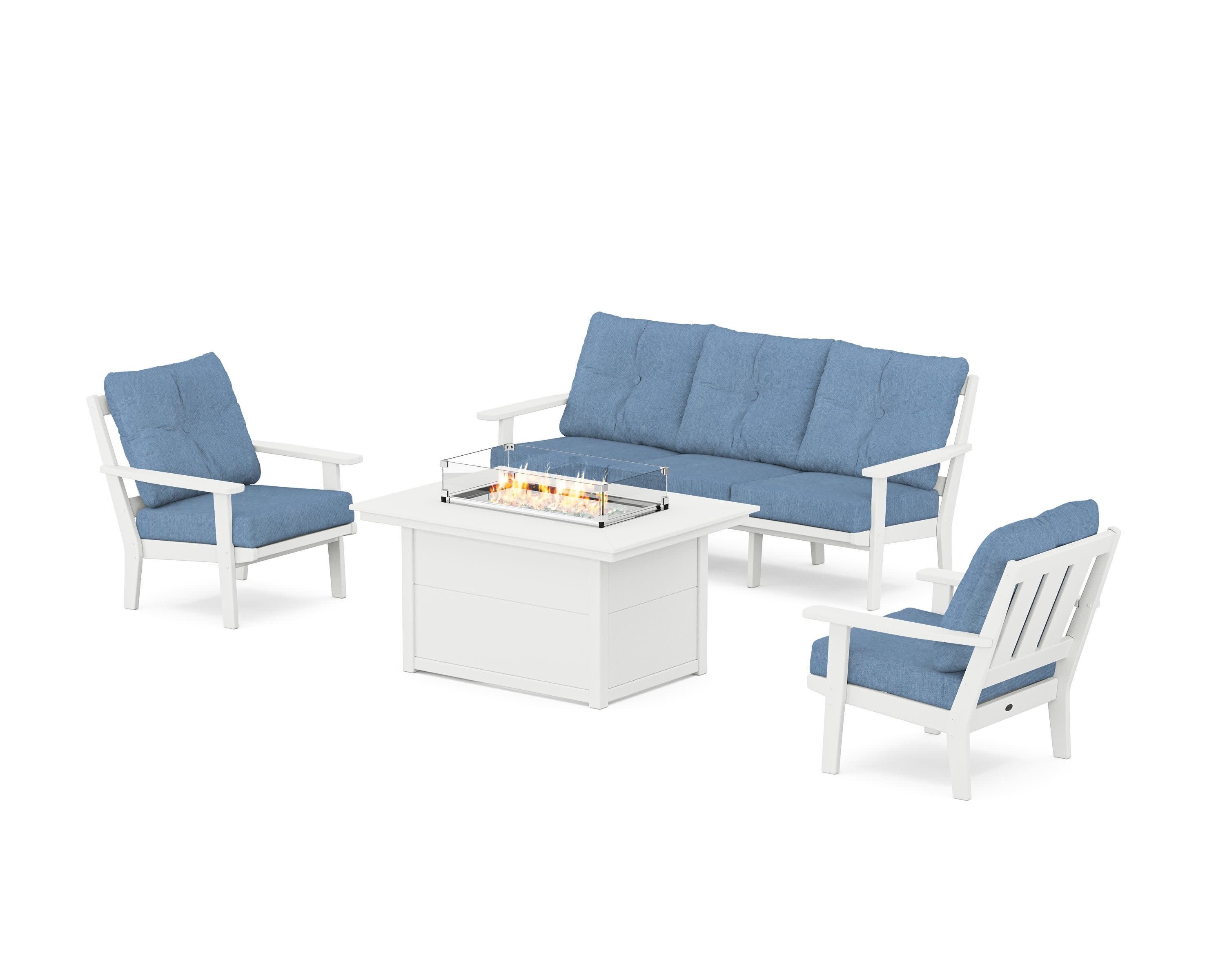 Oxford Deep Seating Fire Pit Table Set - Image 90