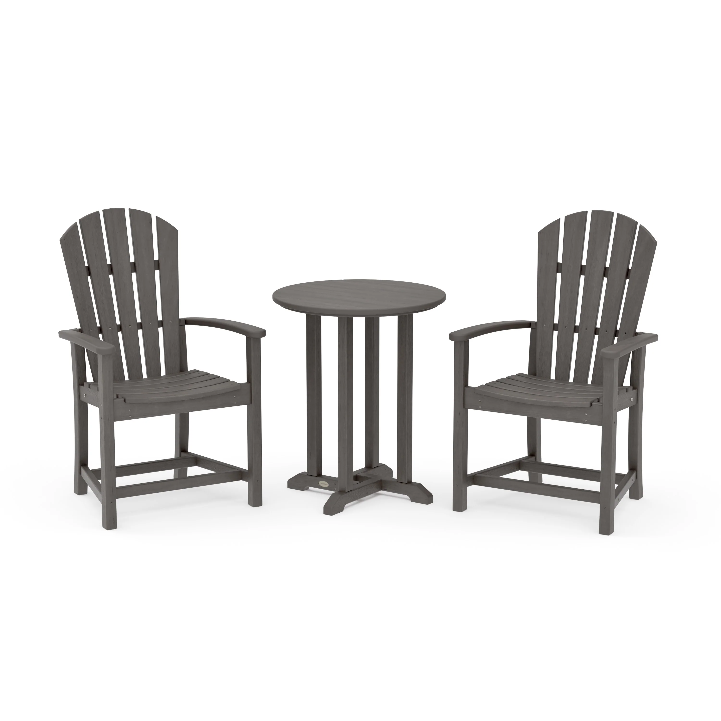 Palm Coast 3-Piece Round Farmhouse Bistro Dining Set - Image 17