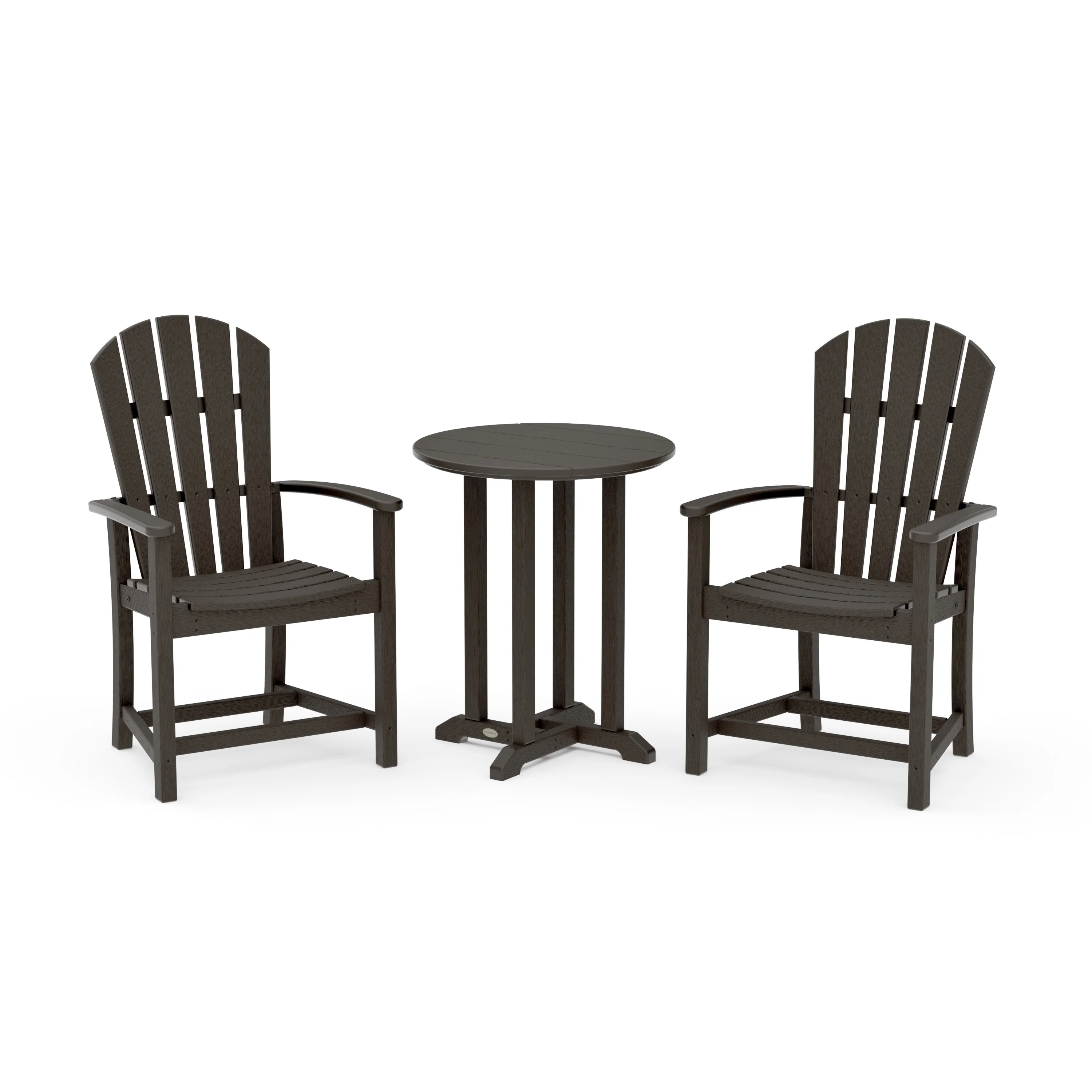 Palm Coast 3-Piece Round Farmhouse Bistro Dining Set - Image 20