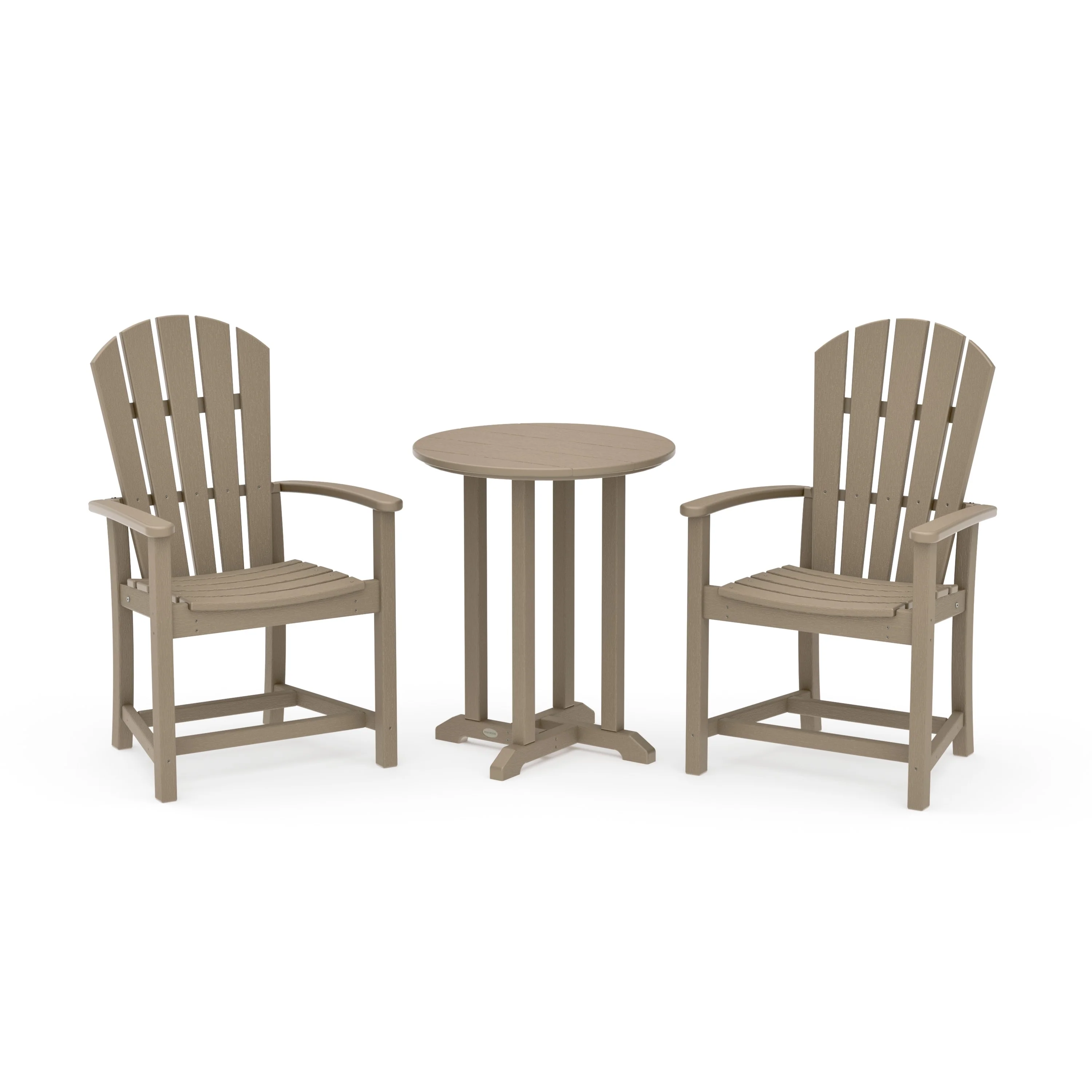Palm Coast 3-Piece Round Farmhouse Bistro Dining Set - Image 21