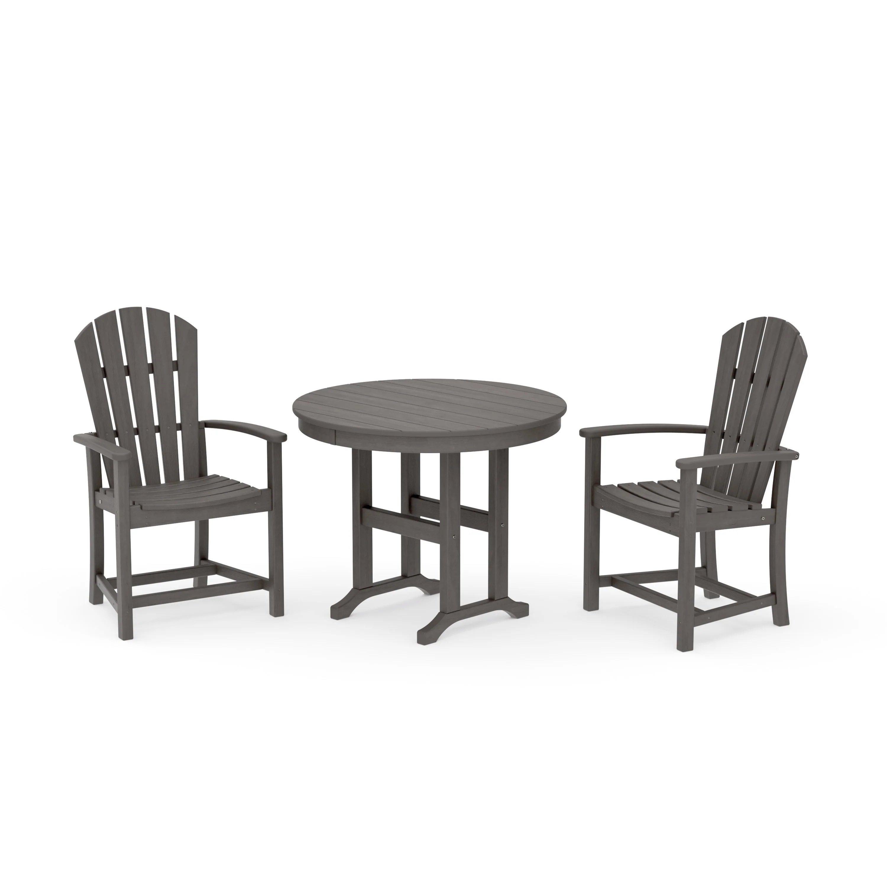 Palm Coast 3-Piece Round Farmhouse Dining Set - Image 17