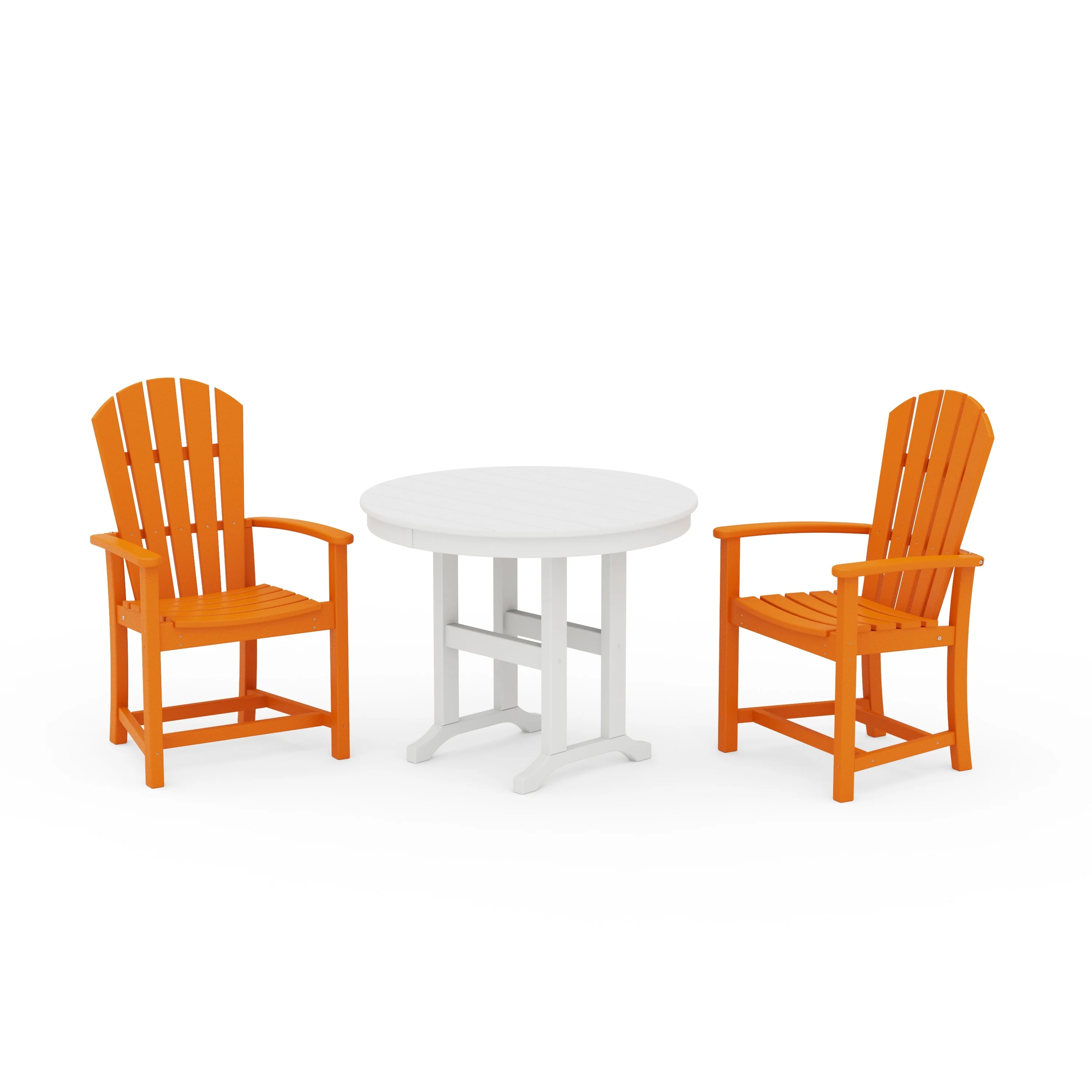 Palm Coast 3-Piece Round Farmhouse Dining Set - Image 9