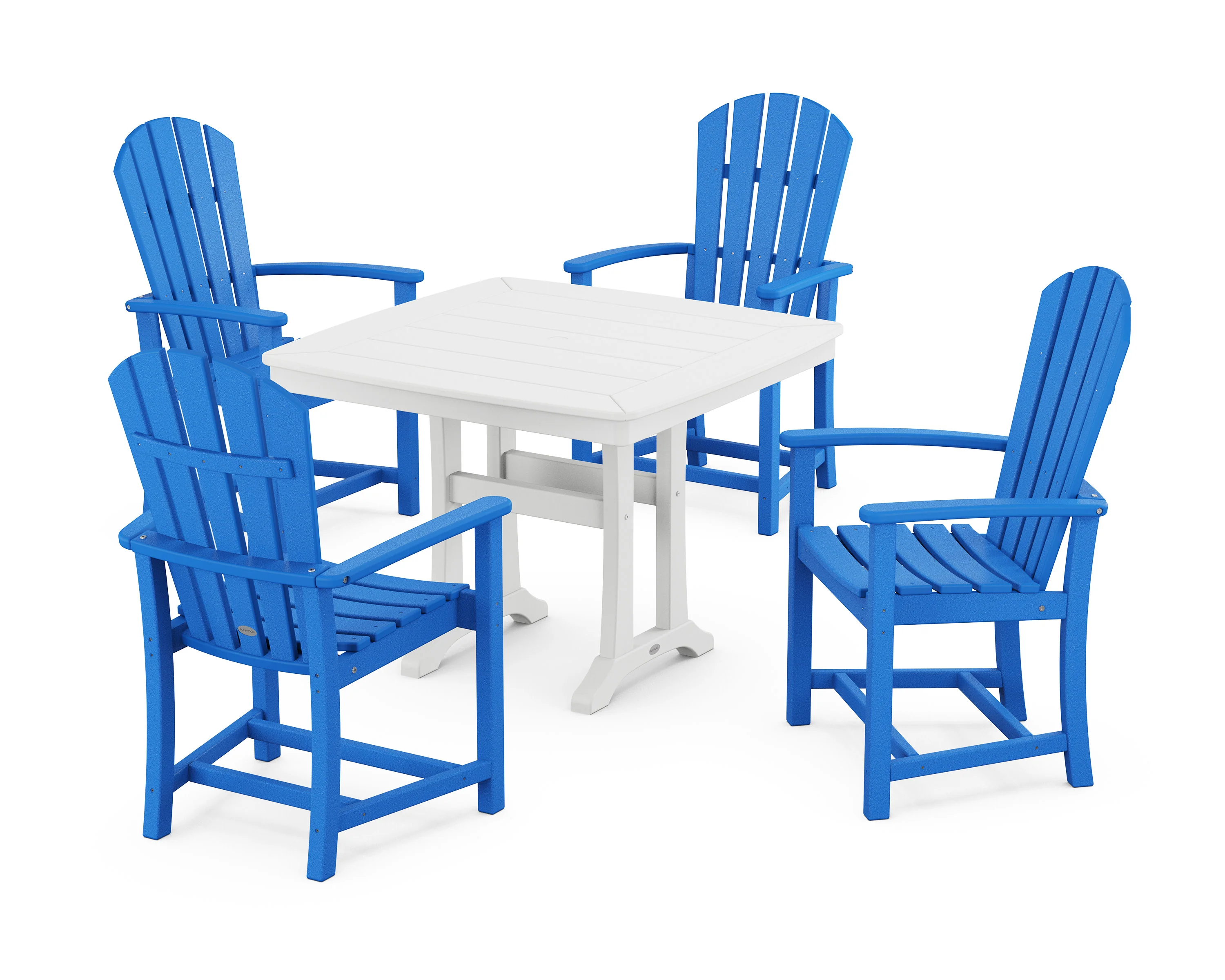 Palm Coast 5-Piece Dining Set with Trestle Legs - Image 15