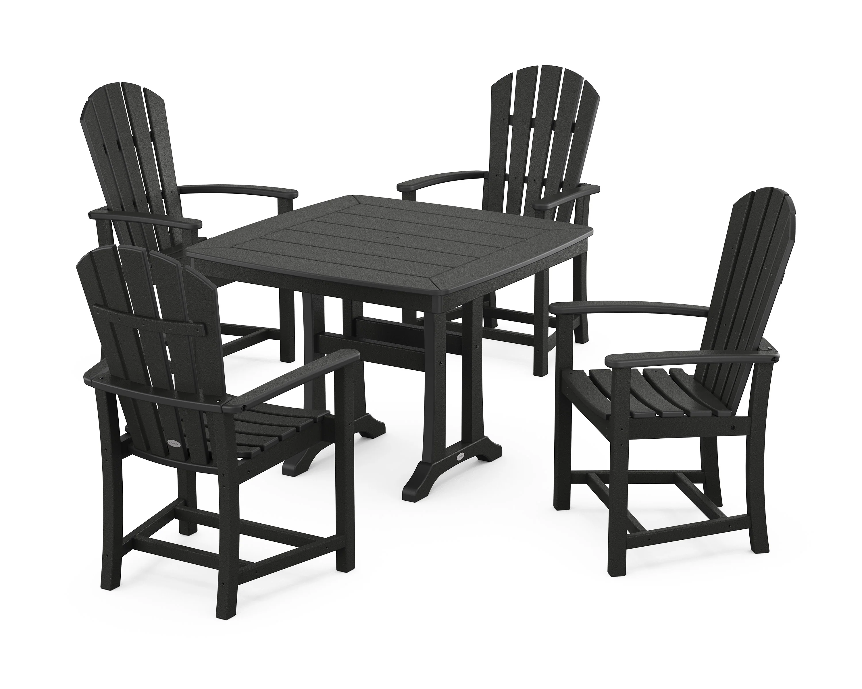 Palm Coast 5-Piece Dining Set with Trestle Legs - Image 9