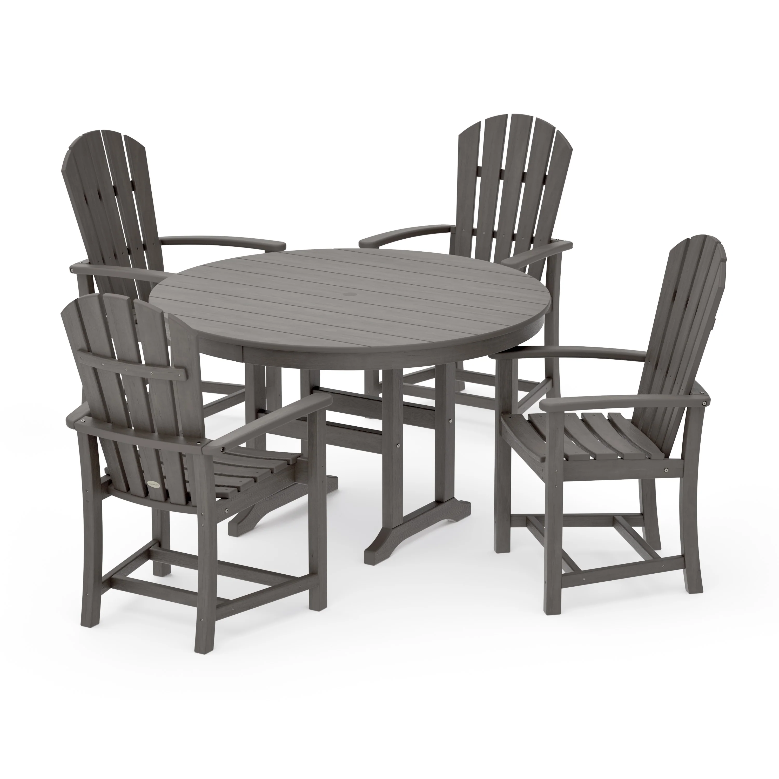 Palm Coast 5-Piece Round Farmhouse Dining Set - Image 18