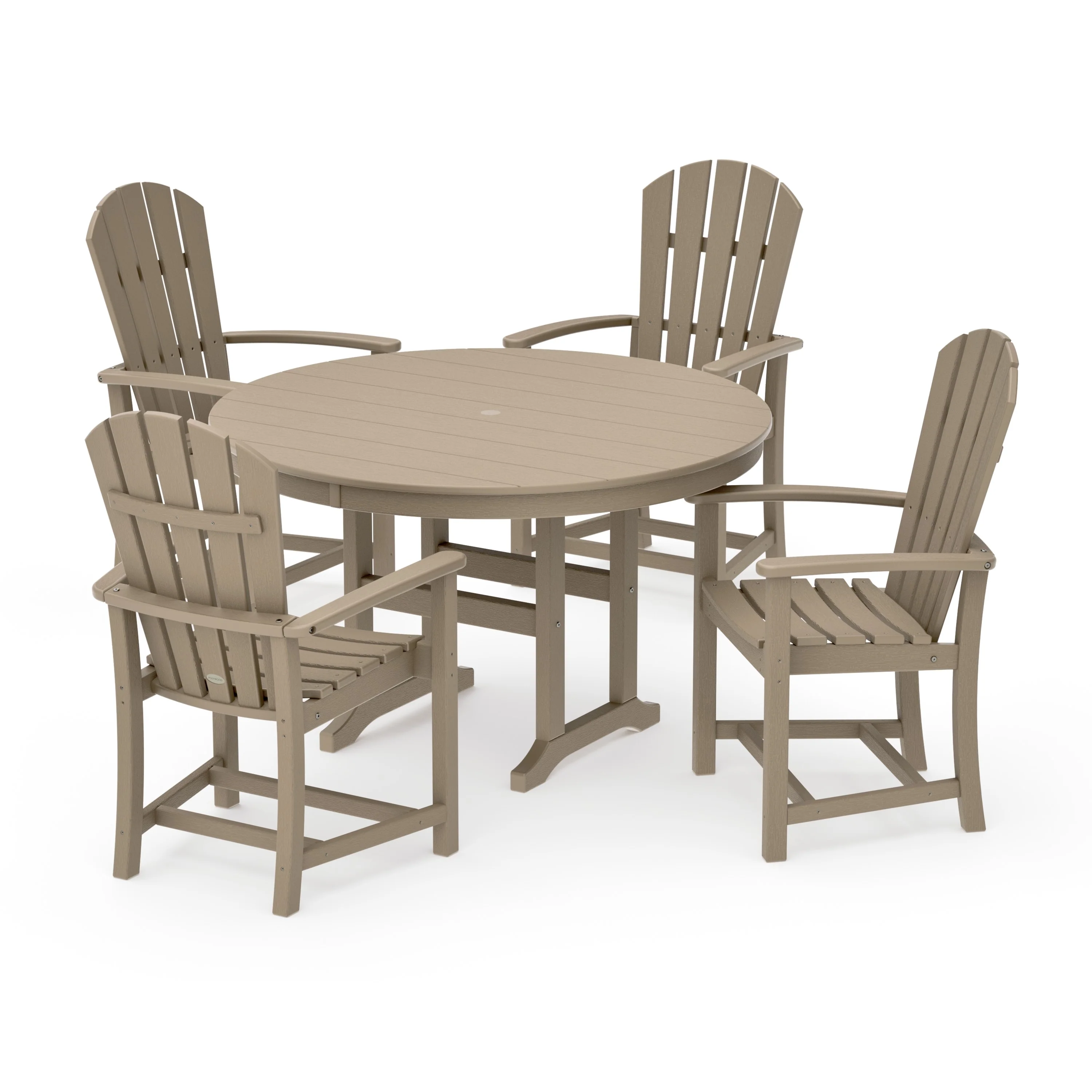 Palm Coast 5-Piece Round Farmhouse Dining Set - Image 22