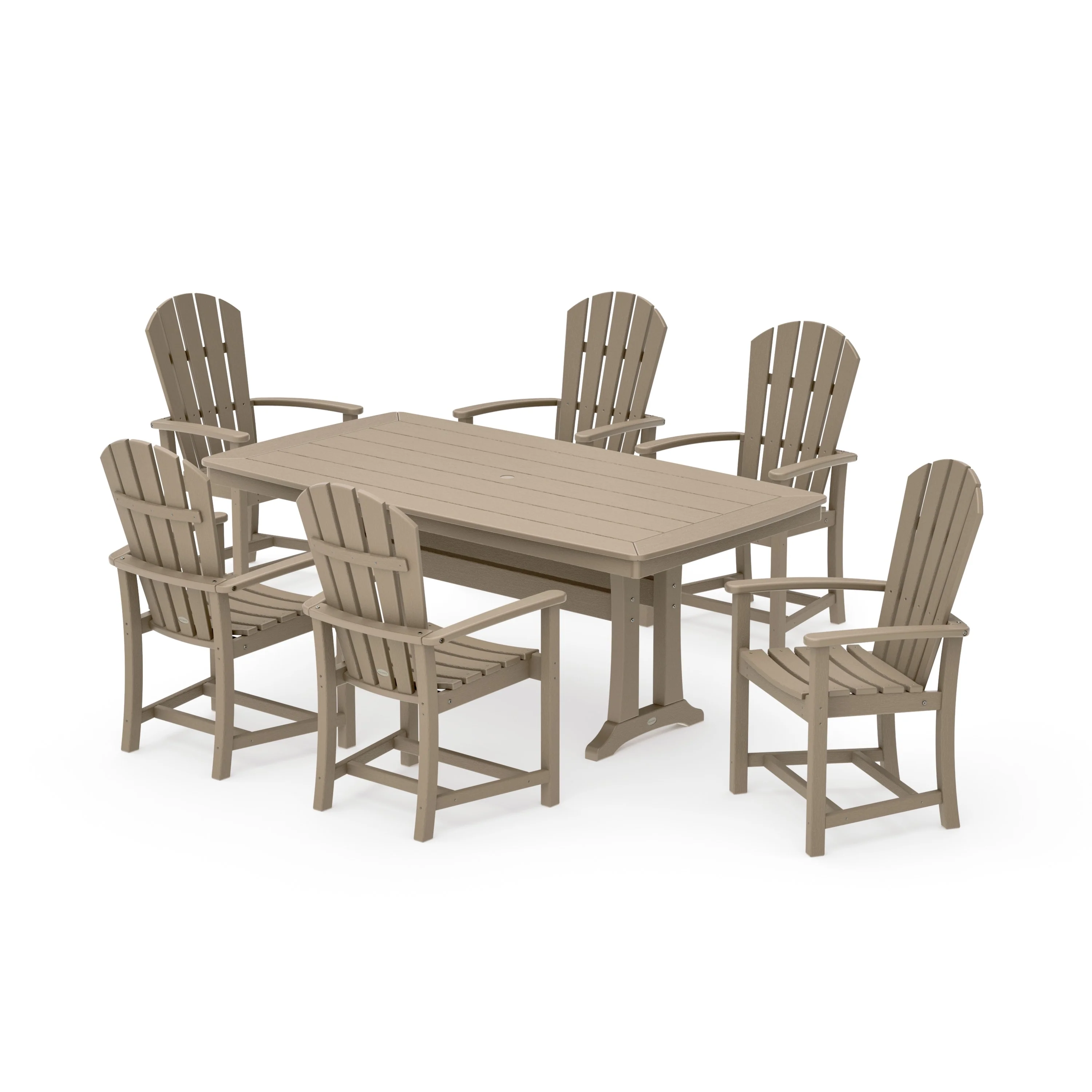Palm Coast 7-Piece Dining Set with Trestle Legs - Image 30