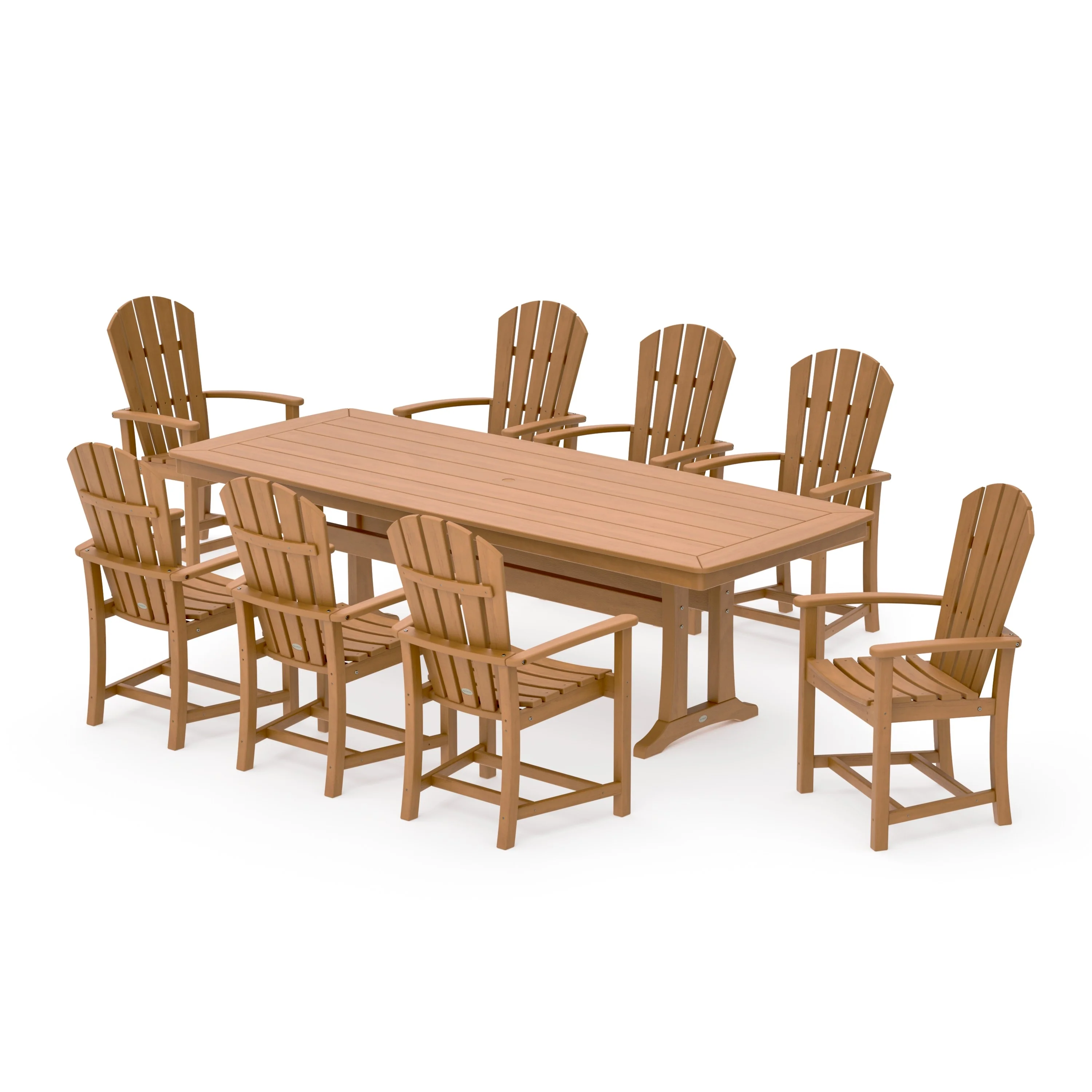Palm Coast 9-Piece Dining Set with Trestle Legs - Image 12