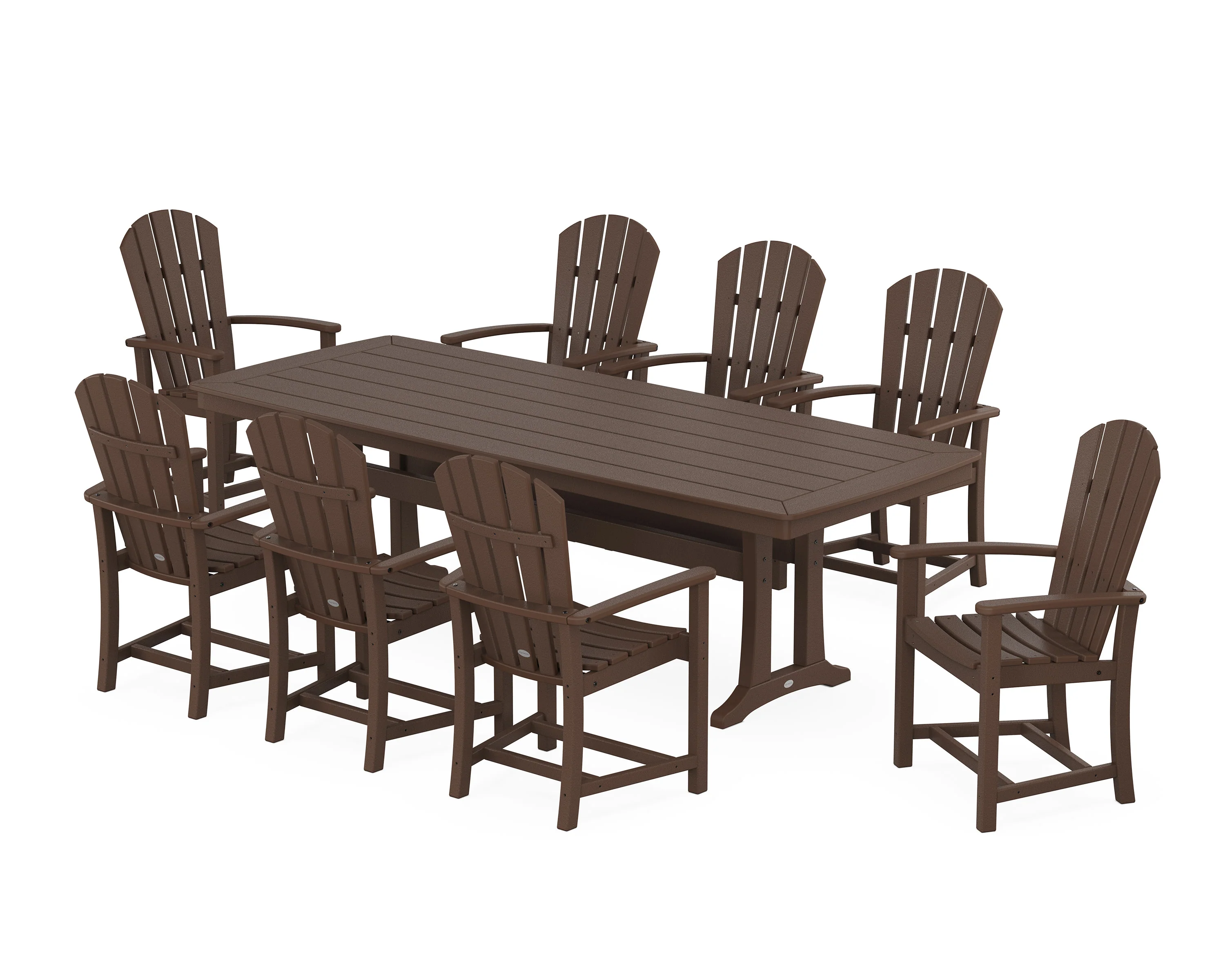 Palm Coast 9-Piece Dining Set with Trestle Legs - Image 6
