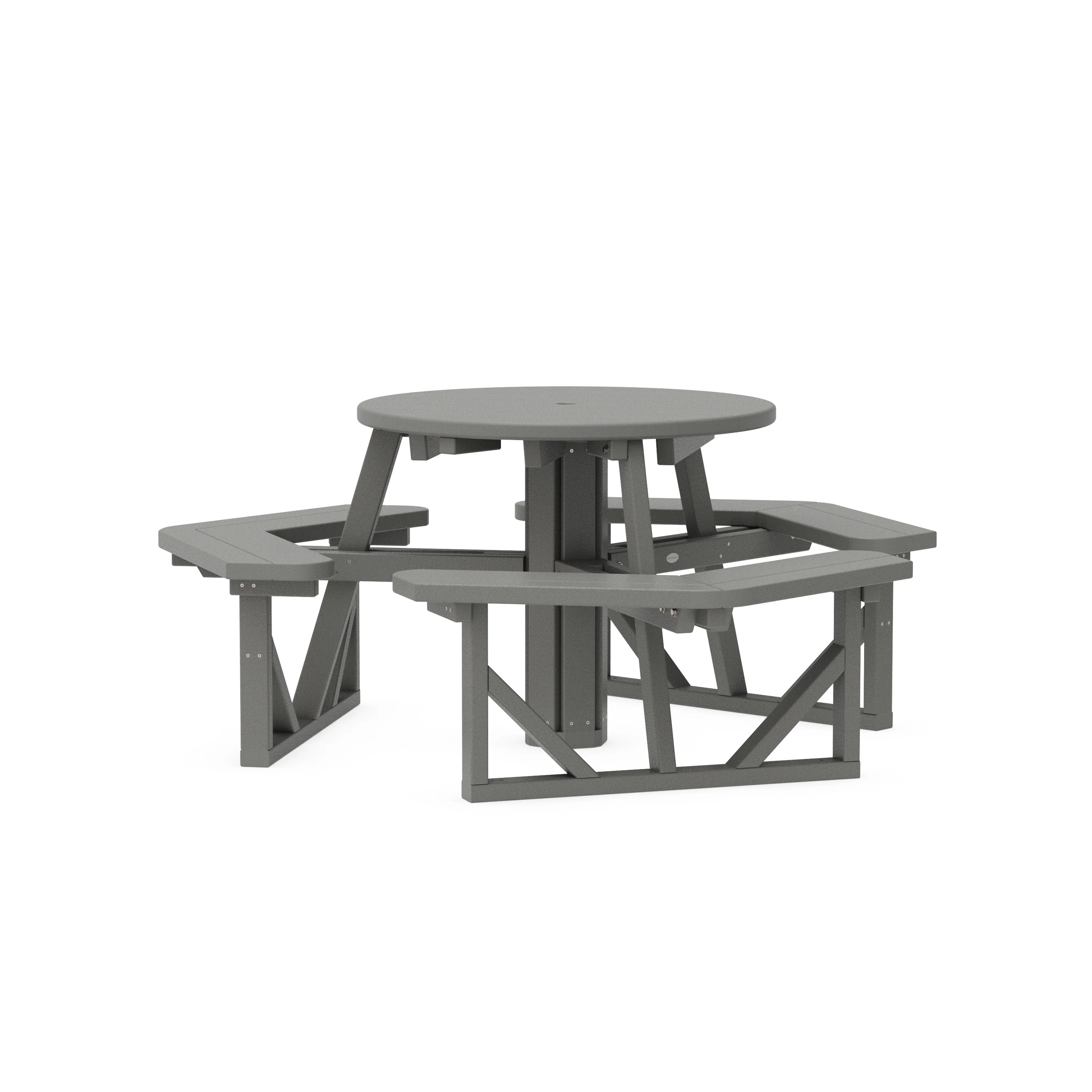 Park 36" Round Picnic Table - Image 4