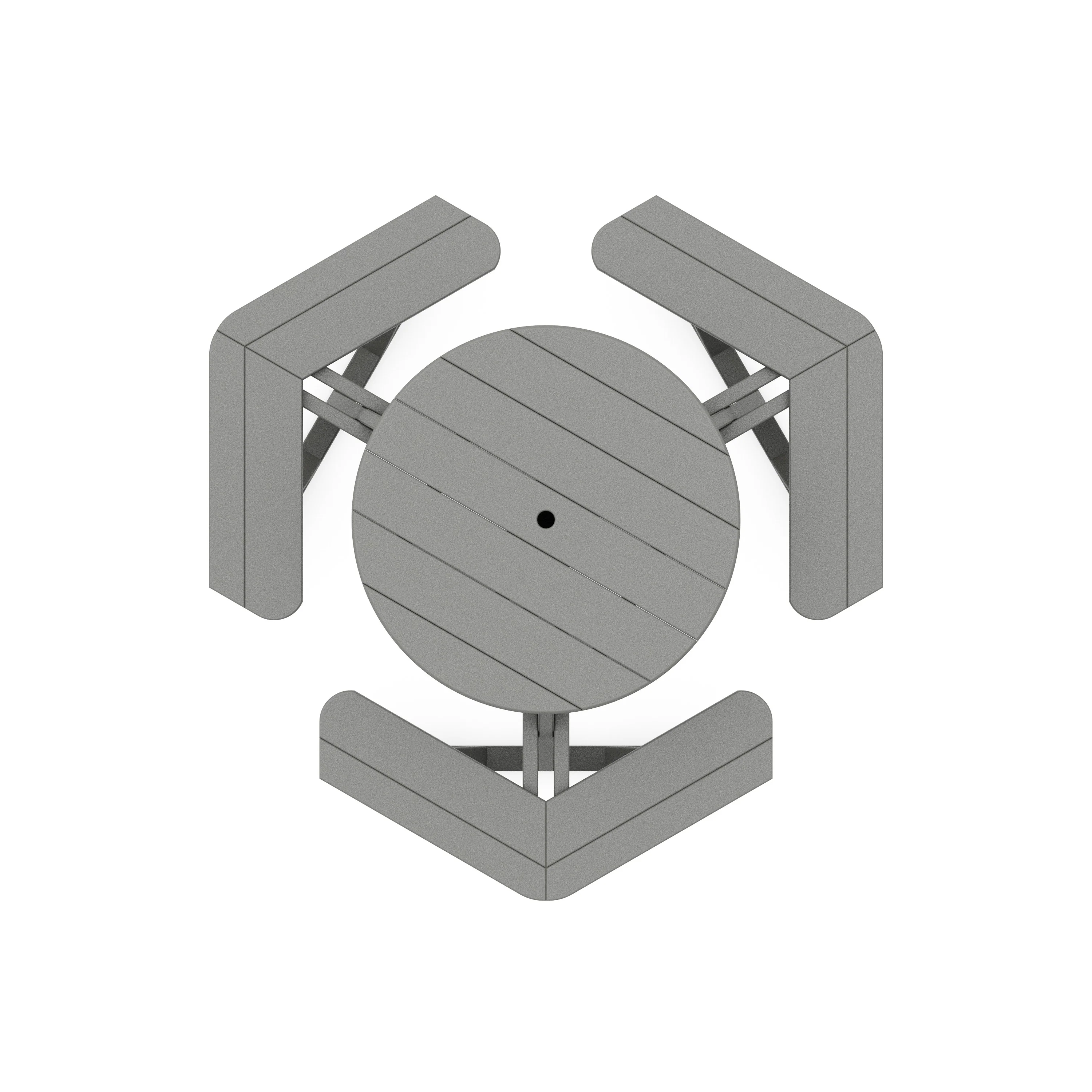 Park 36" Round Picnic Table - Image 6