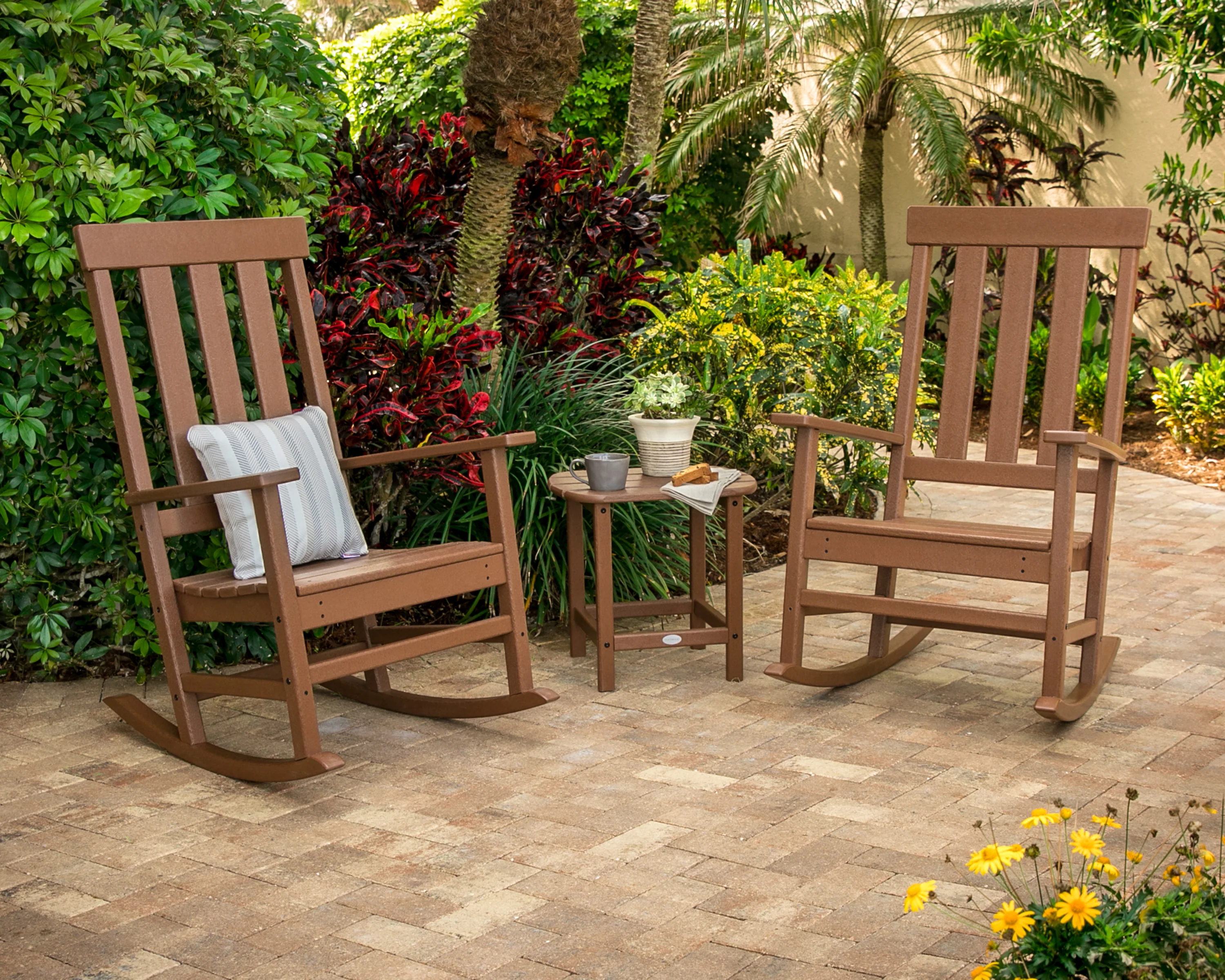 Portside 3-Piece Porch Rocking Chair Set - Image 2