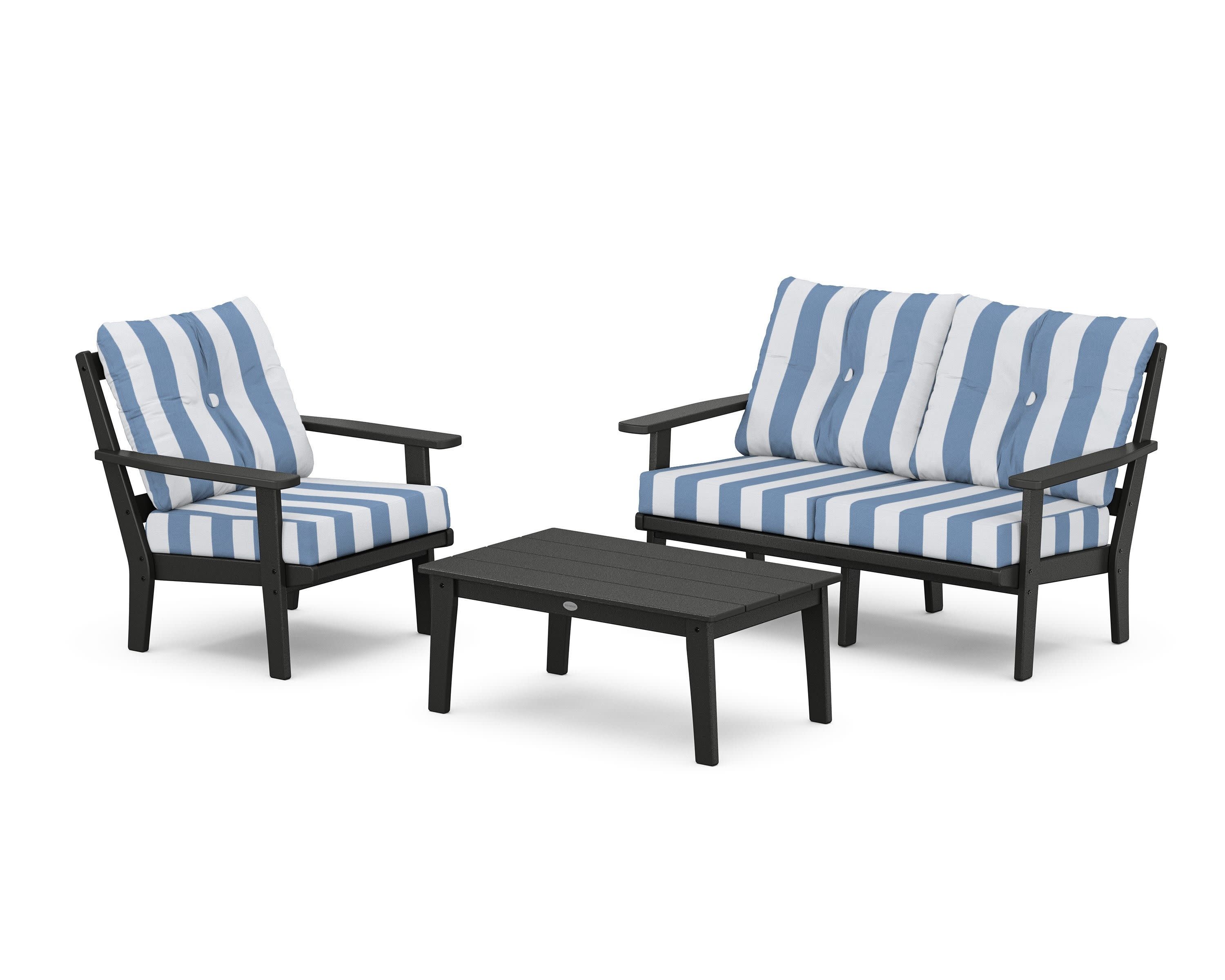 Prairie 3-Piece Deep Seating Set with Loveseat - Image 19