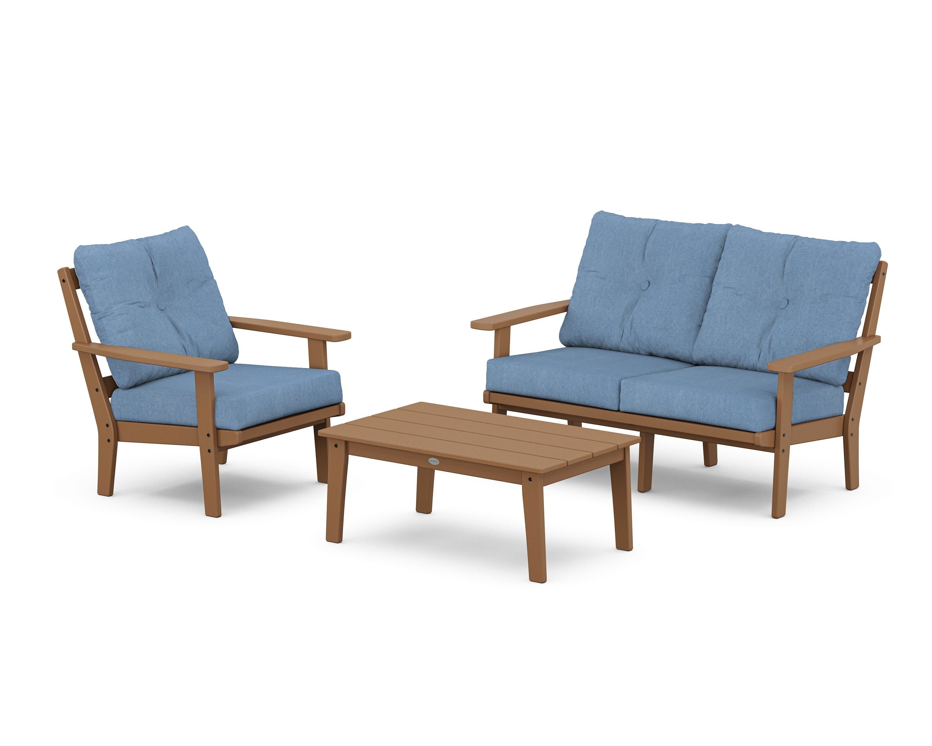 Prairie 3-Piece Deep Seating Set with Loveseat - Image 207