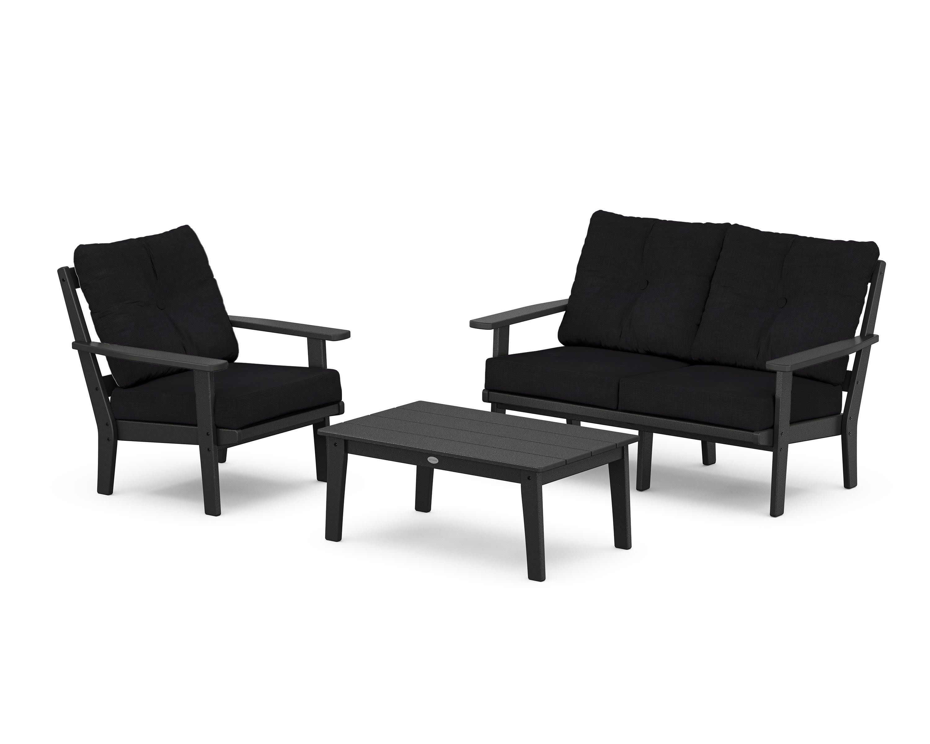 Prairie 3-Piece Deep Seating Set with Loveseat - Image 25