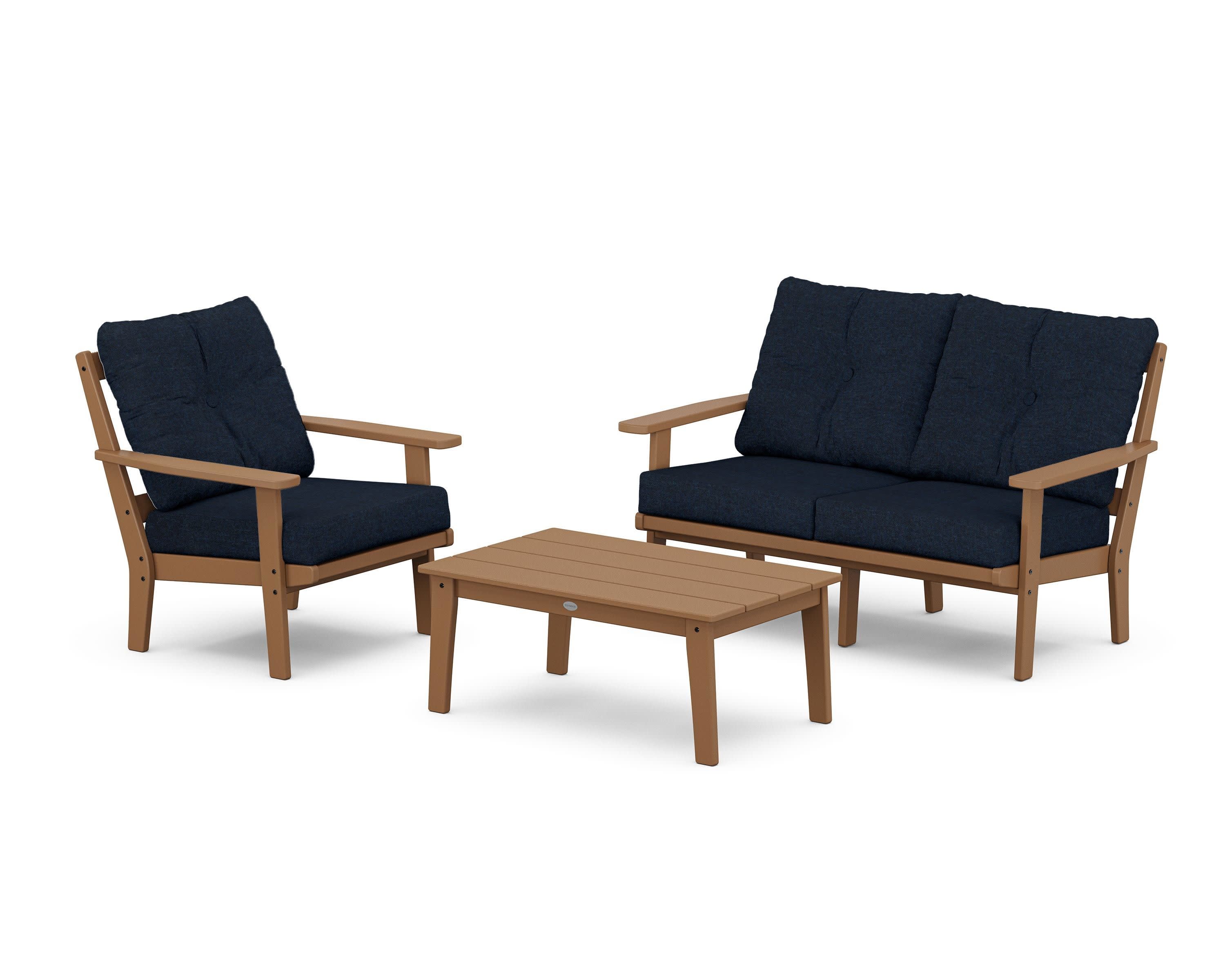 Prairie 3-Piece Deep Seating Set with Loveseat - Image 34