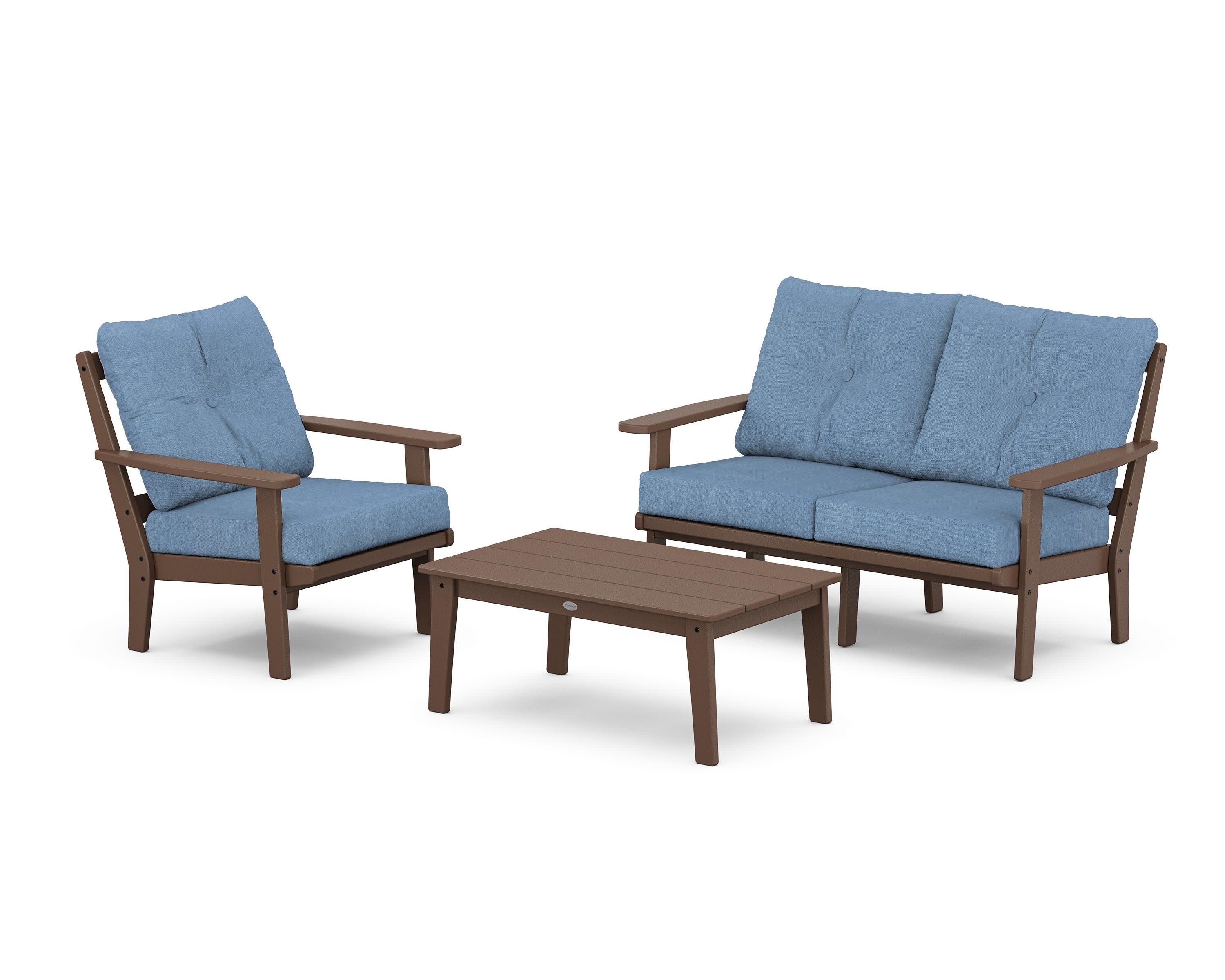 Prairie 3-Piece Deep Seating Set with Loveseat - Image 42