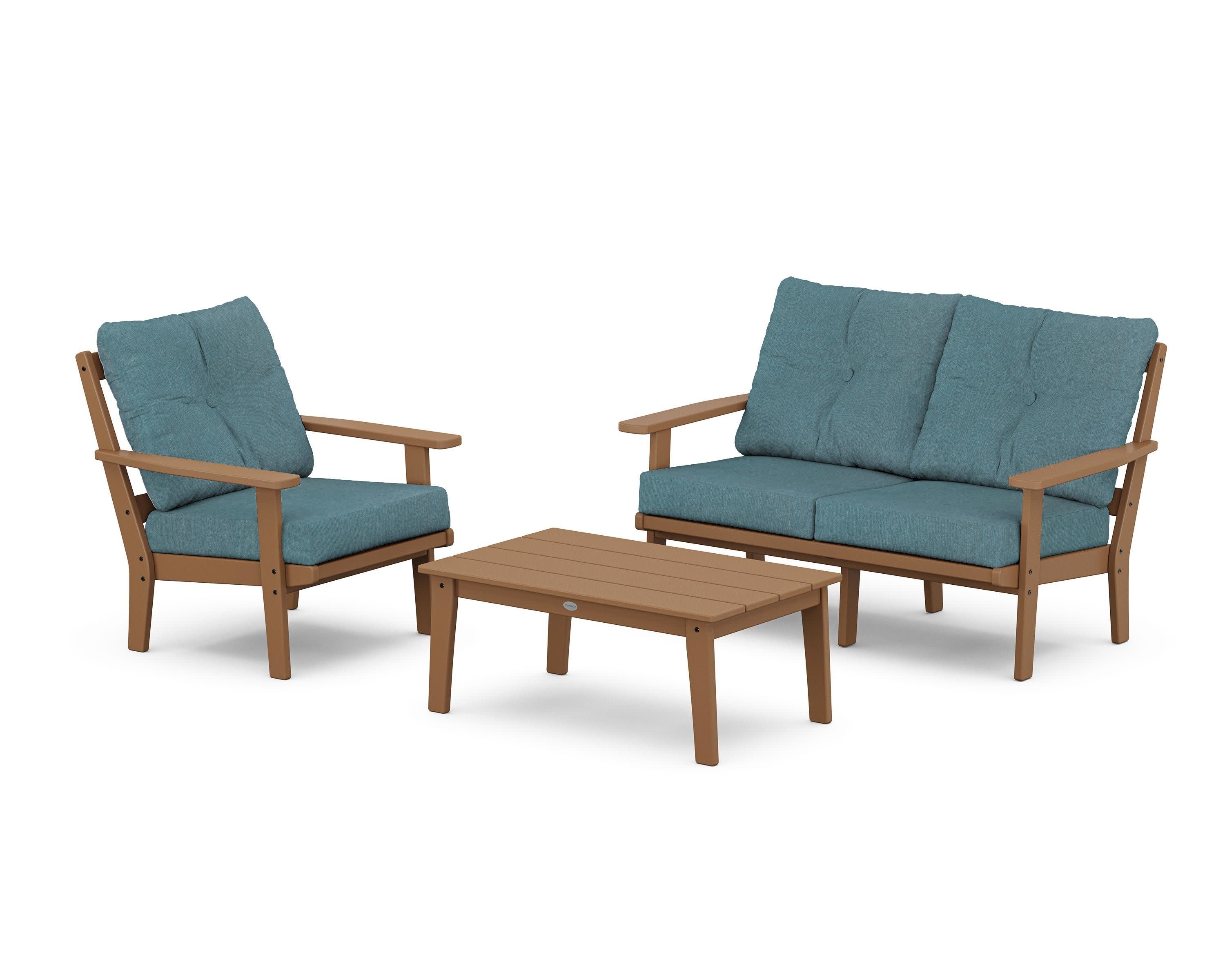 Prairie 3-Piece Deep Seating Set with Loveseat - Image 45