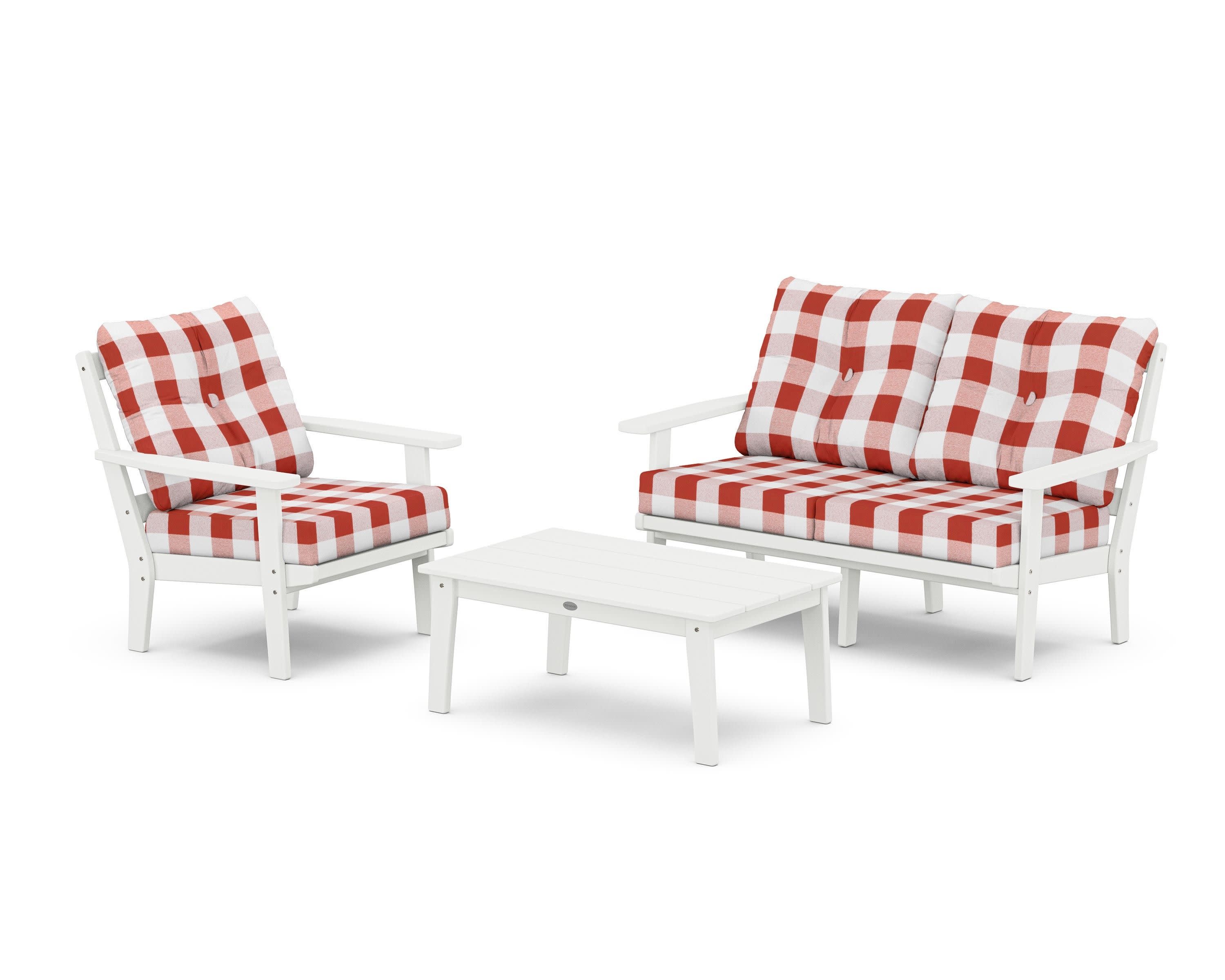 Prairie 3-Piece Deep Seating Set with Loveseat - Image 53