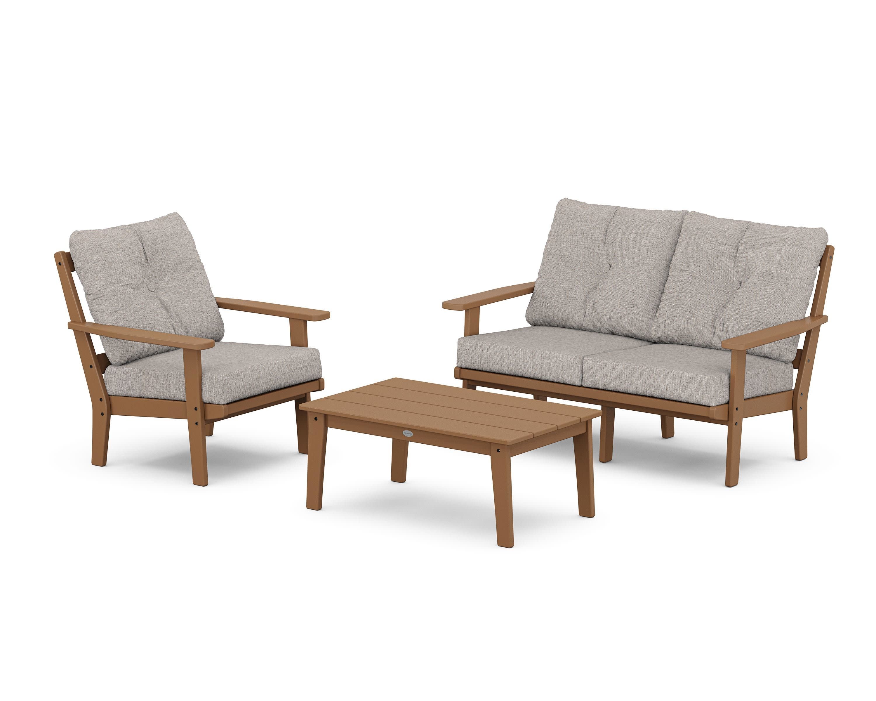 Prairie 3-Piece Deep Seating Set with Loveseat - Image 62