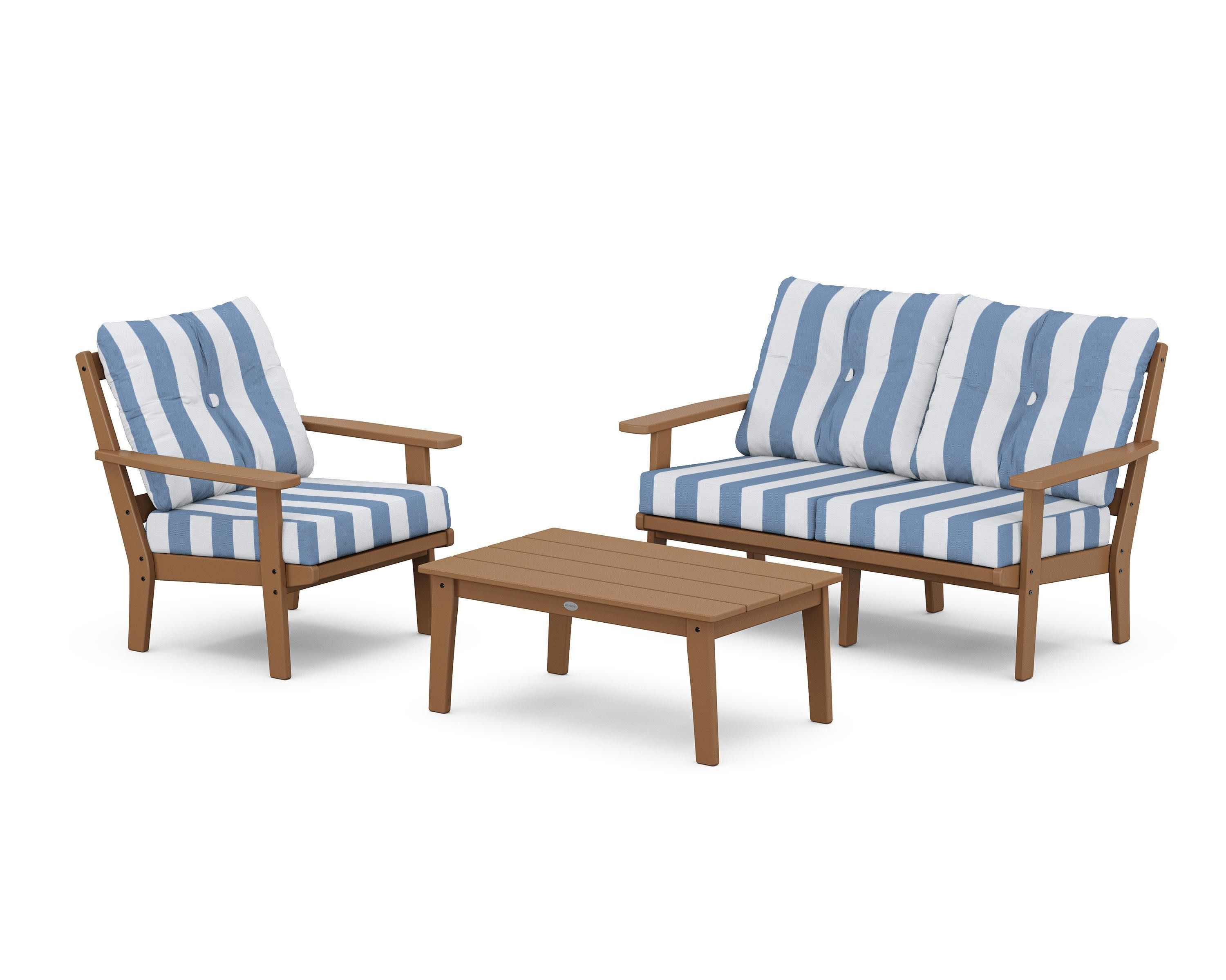 Prairie 3-Piece Deep Seating Set with Loveseat - Image 66