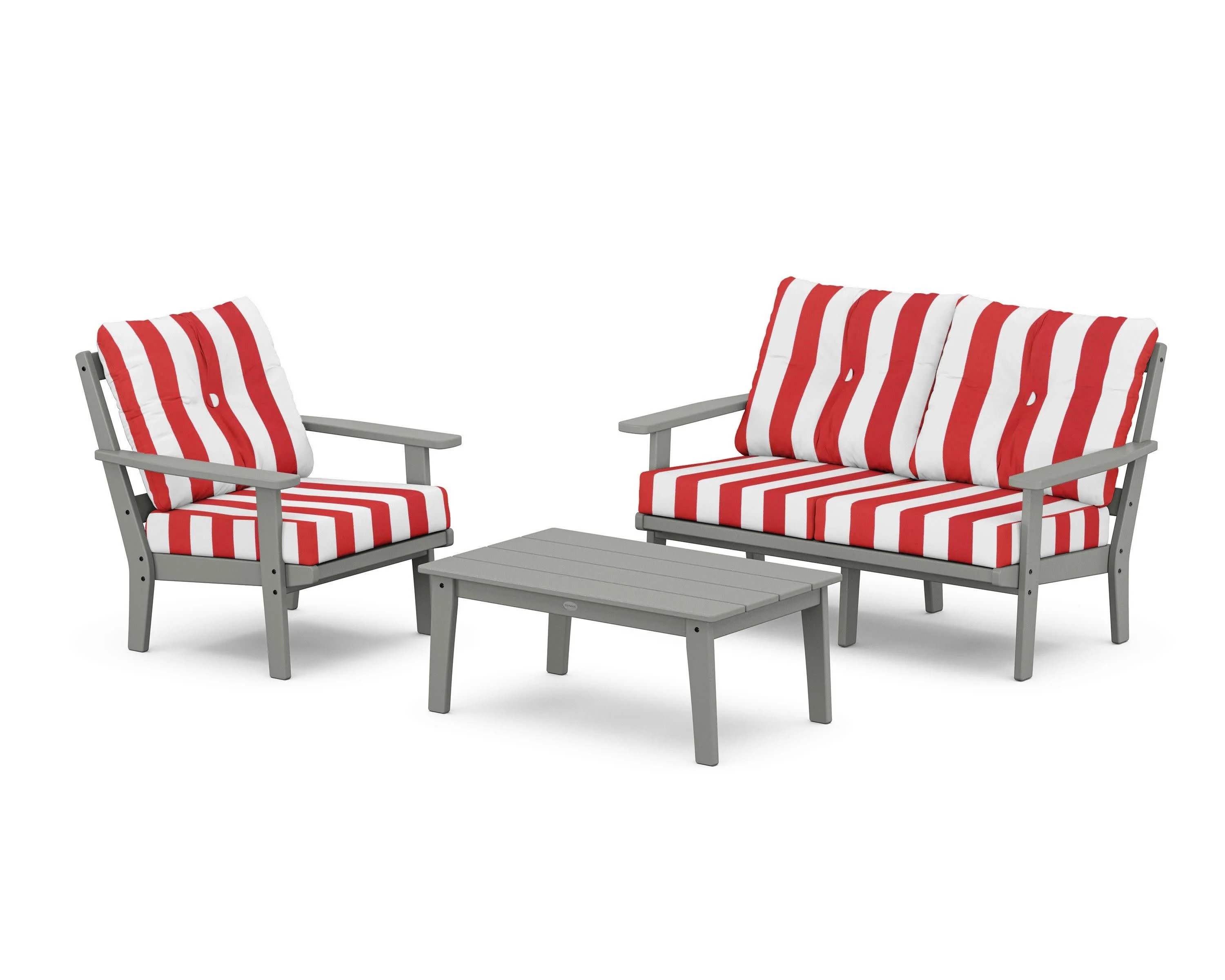 Prairie 3-Piece Deep Seating Set with Loveseat - Image 89