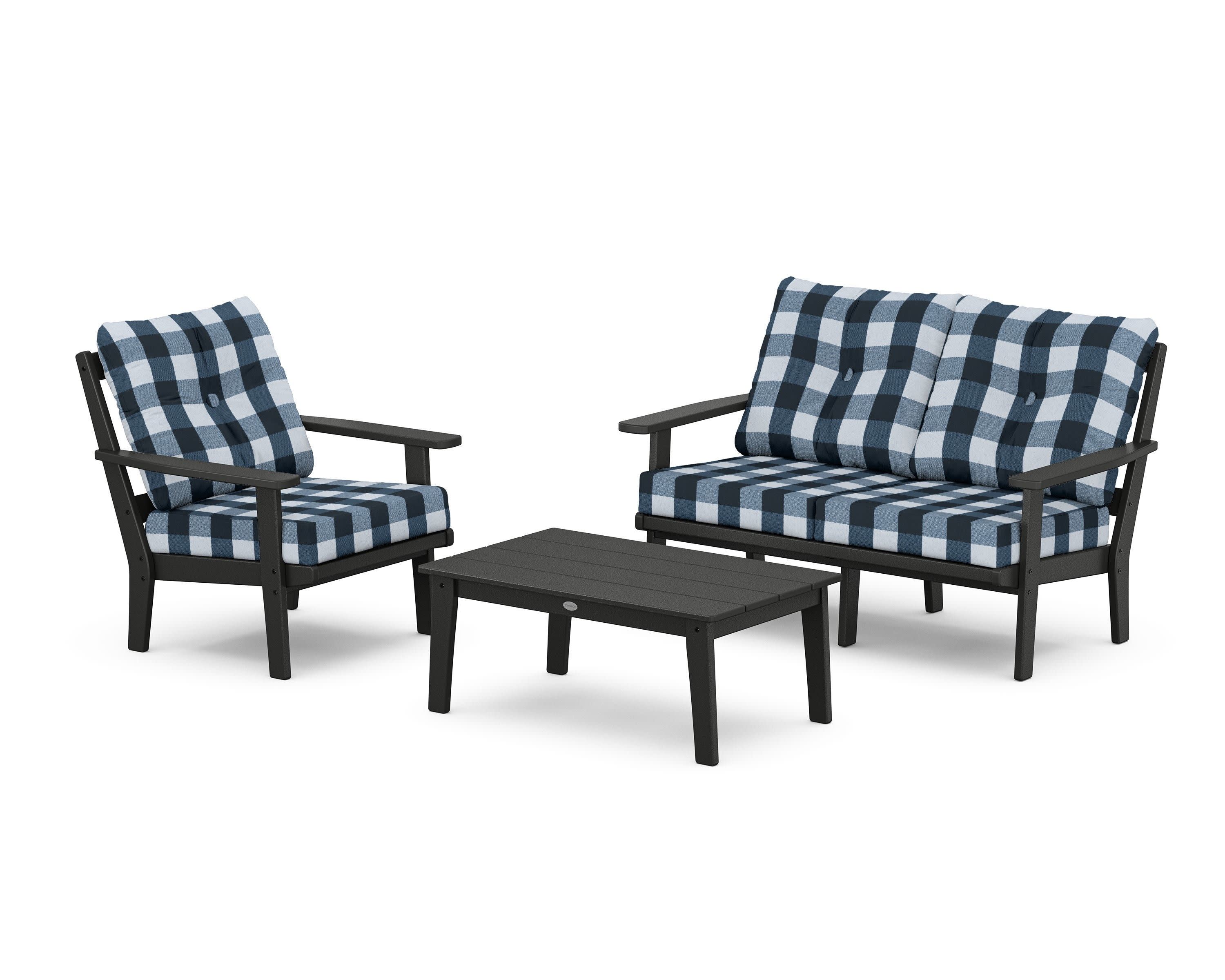 Prairie 3-Piece Deep Seating Set with Loveseat - Image 96