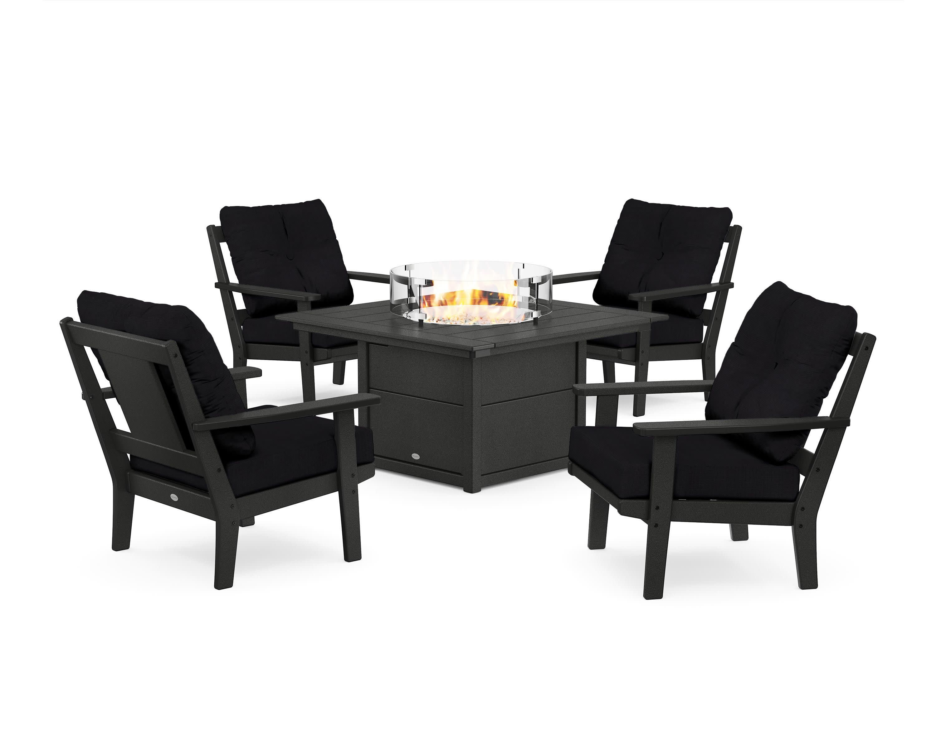 Prairie 5-Piece Deep Seating Set with Fire Pit Table - Image 199