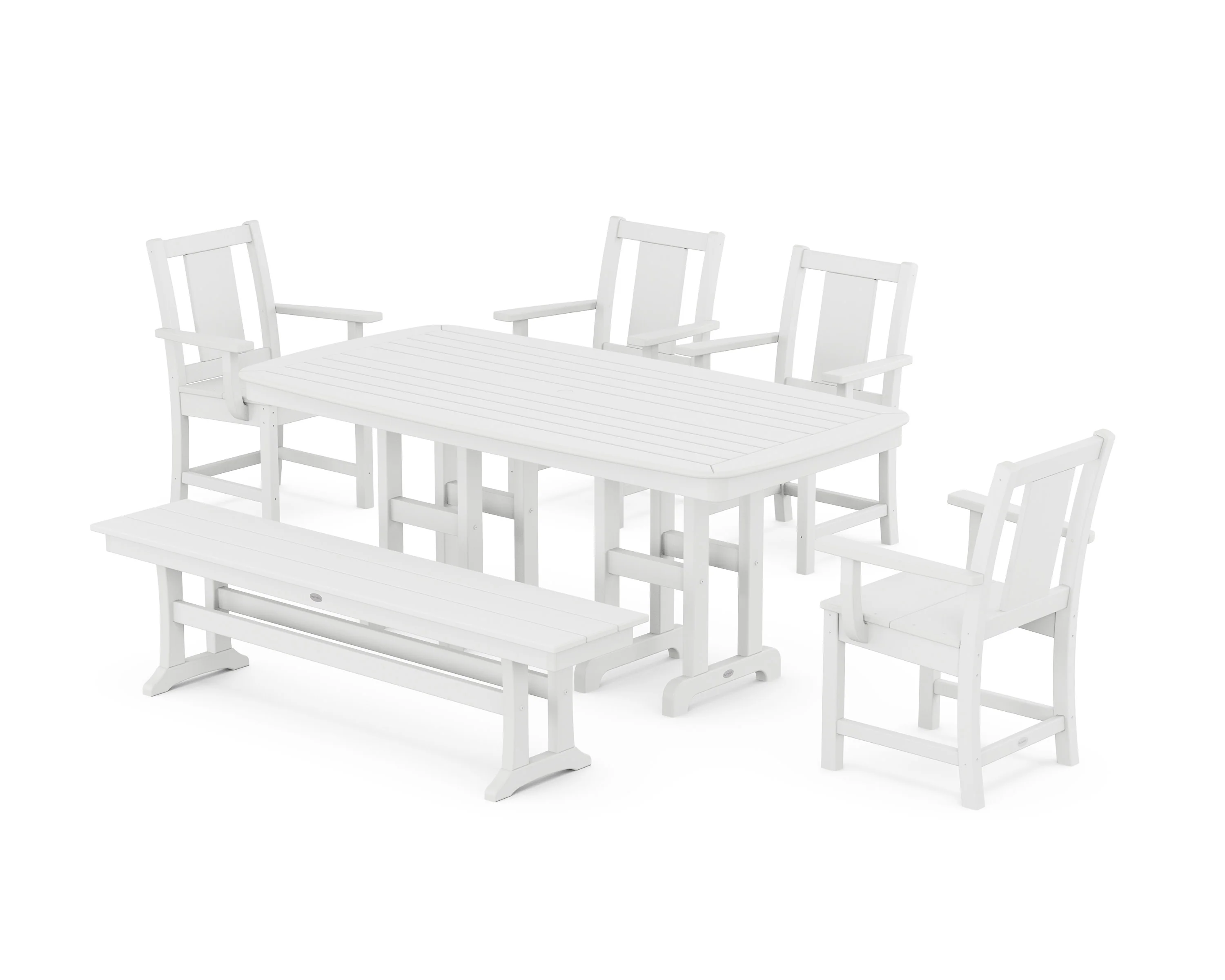Prairie 6-Piece Dining Set with Bench - Image 5