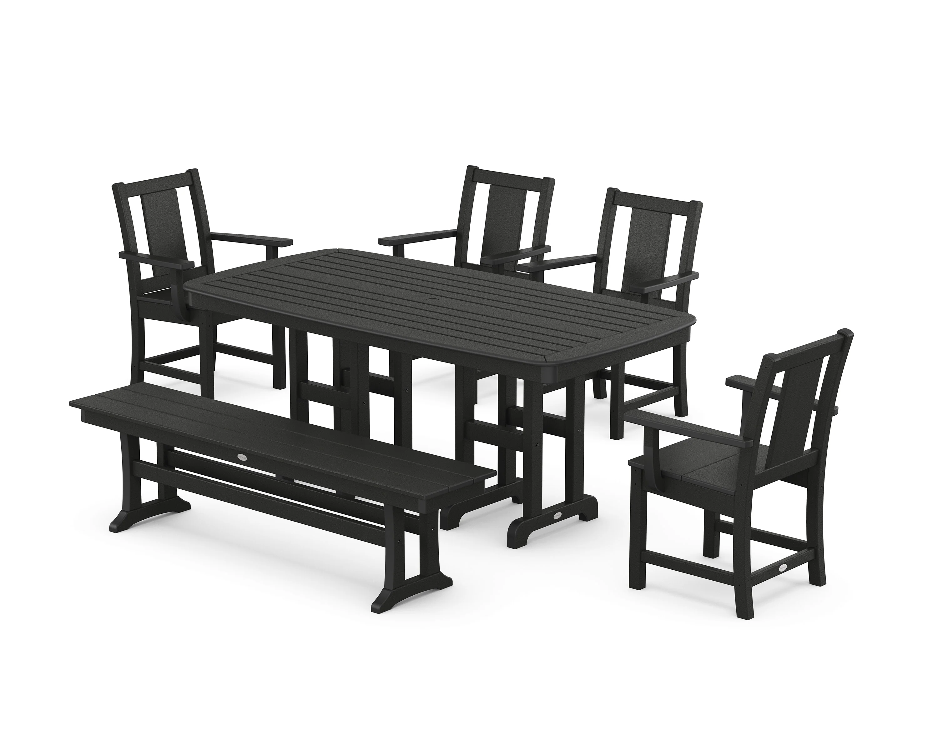 Prairie 6-Piece Dining Set with Bench - Image 6