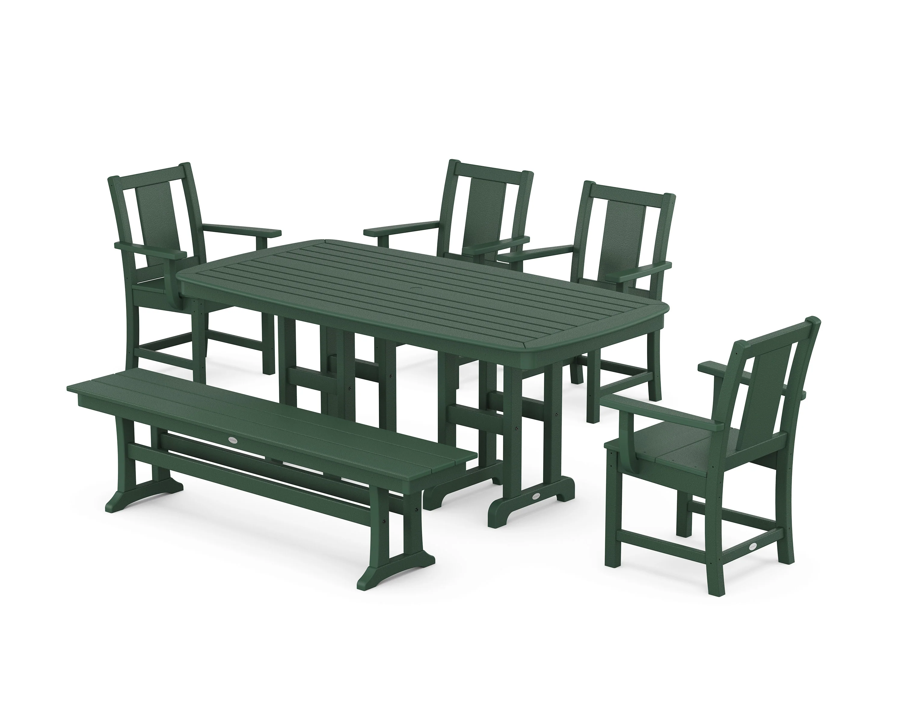 Prairie 6-Piece Dining Set with Bench - Image 8