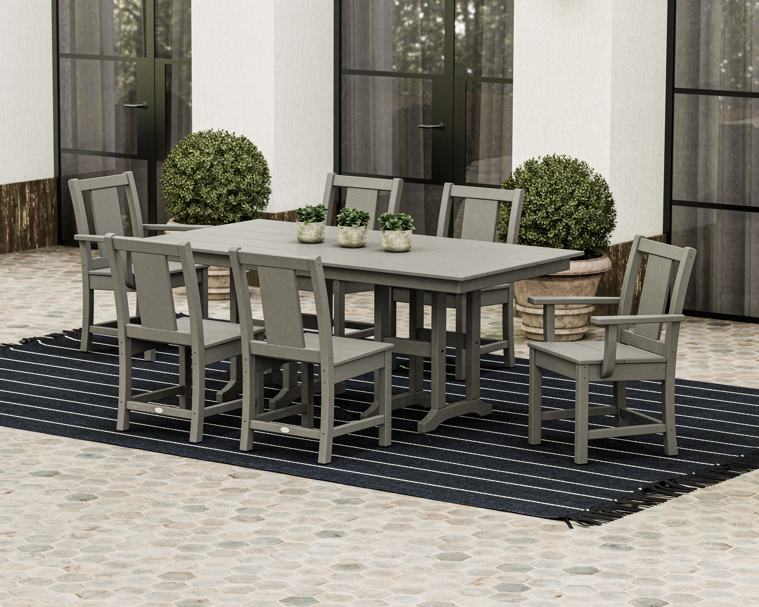 Prairie 7-Piece Farmhouse Dining Set - Image 3