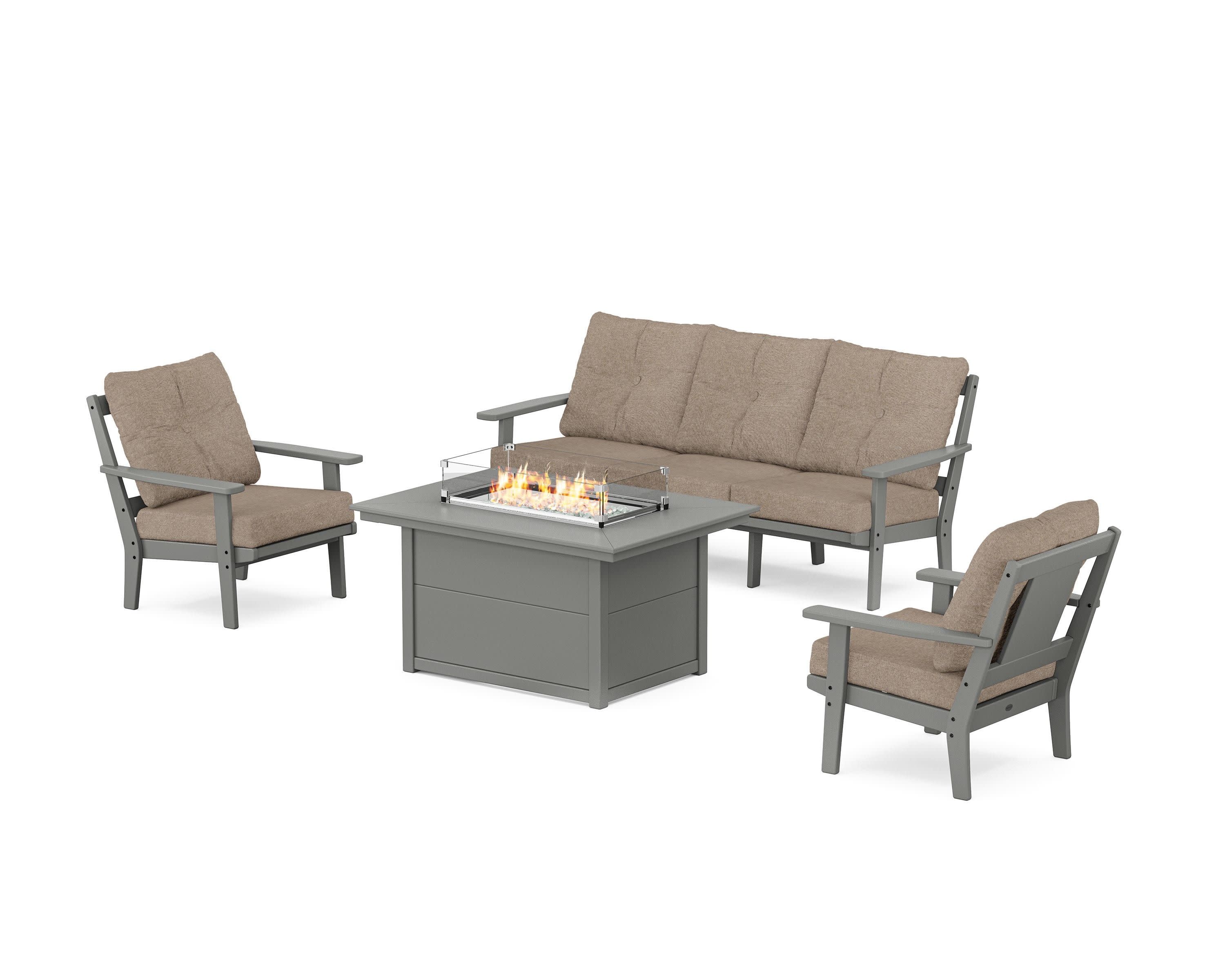 Prairie Deep Seating Fire Pit Table Set - Image 118