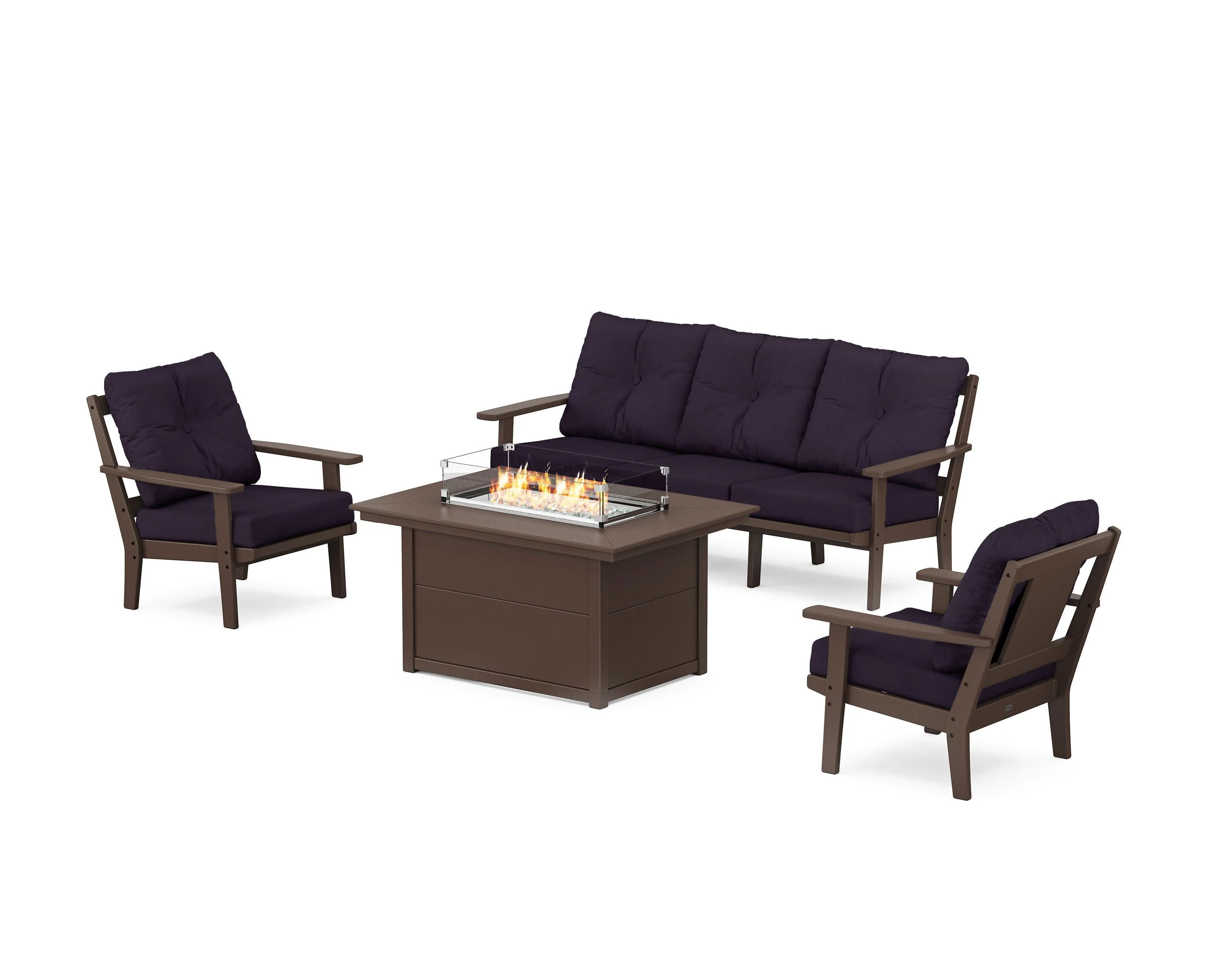 Prairie Deep Seating Fire Pit Table Set - Image 133