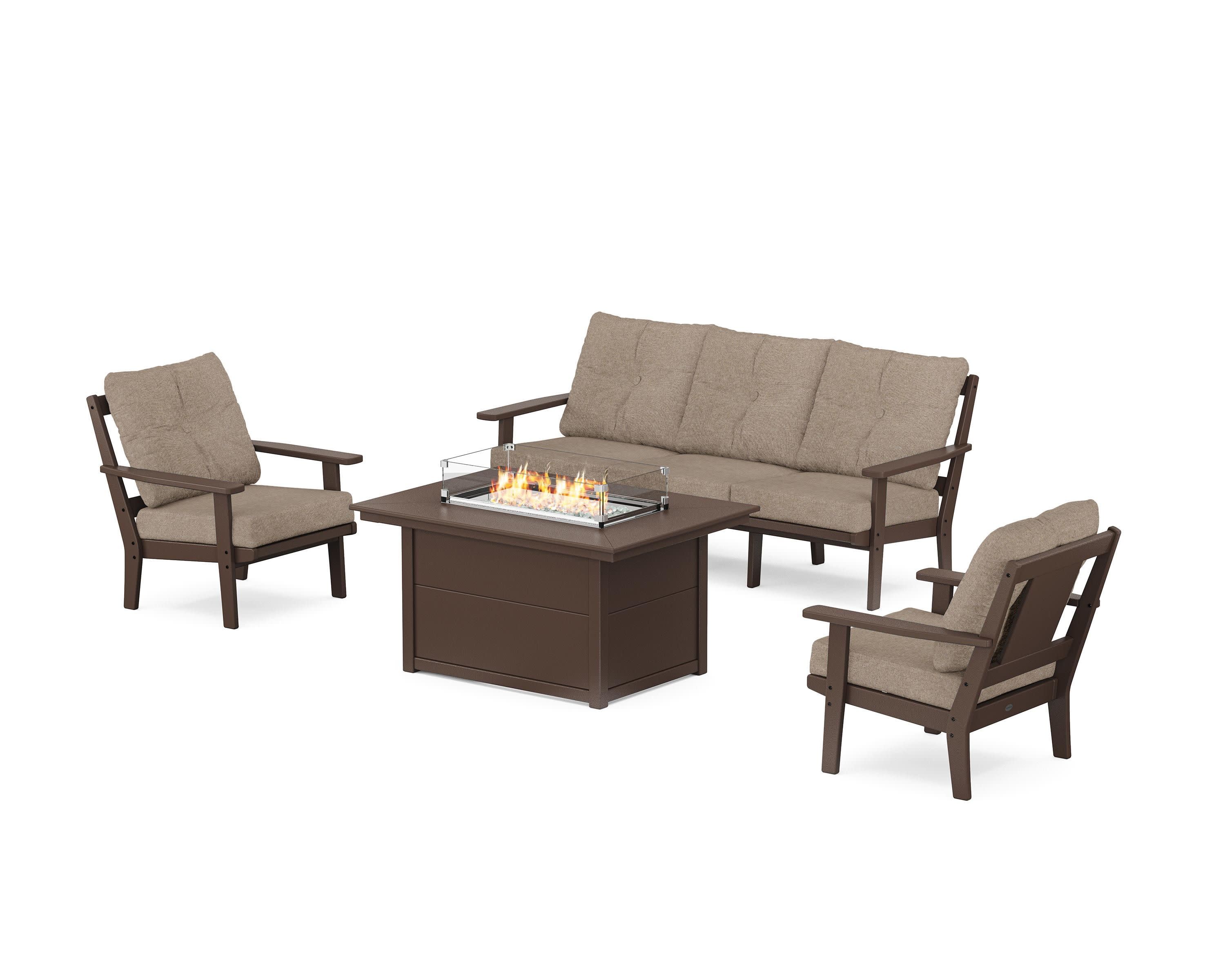 Prairie Deep Seating Fire Pit Table Set - Image 167