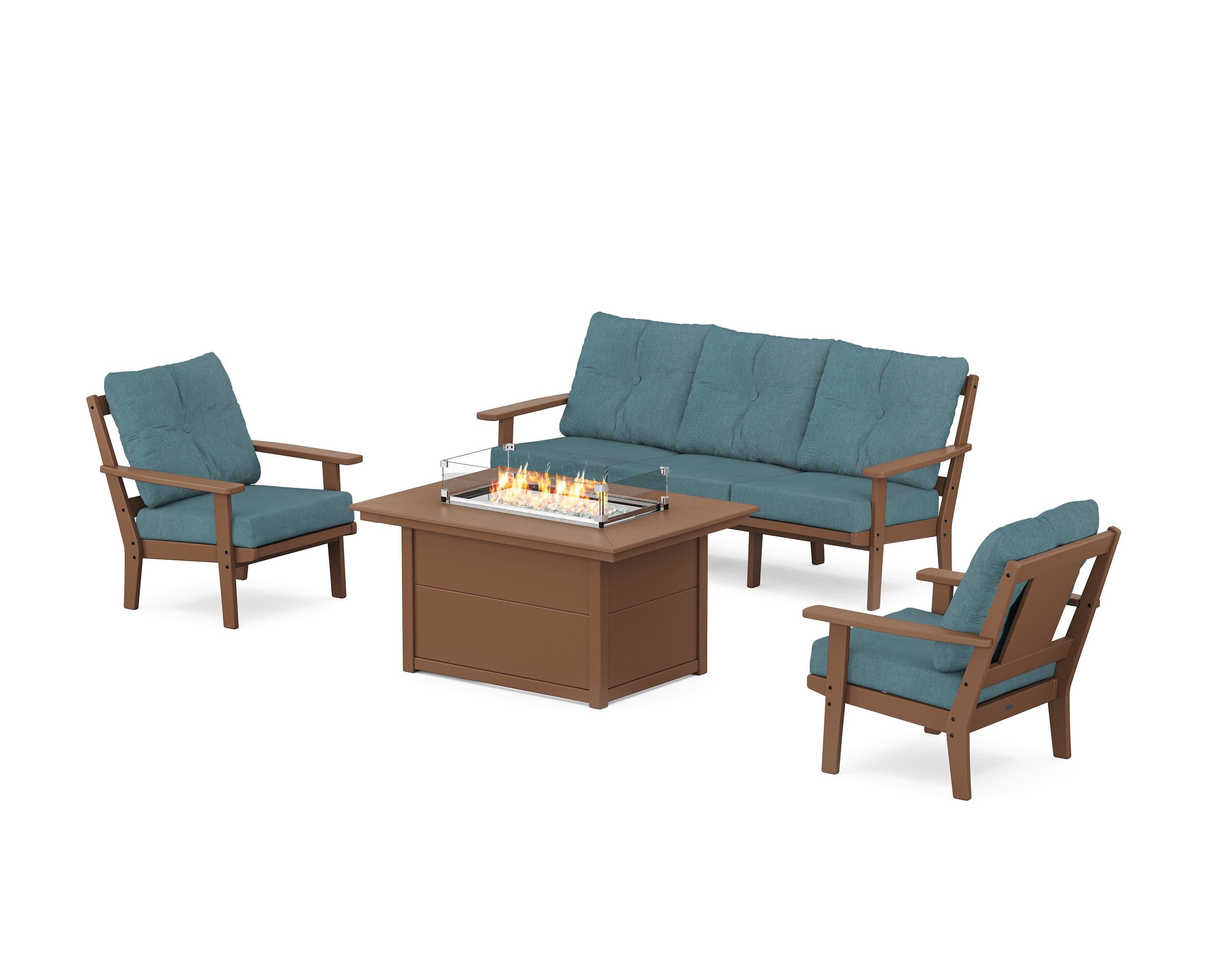 Prairie Deep Seating Fire Pit Table Set - Image 173
