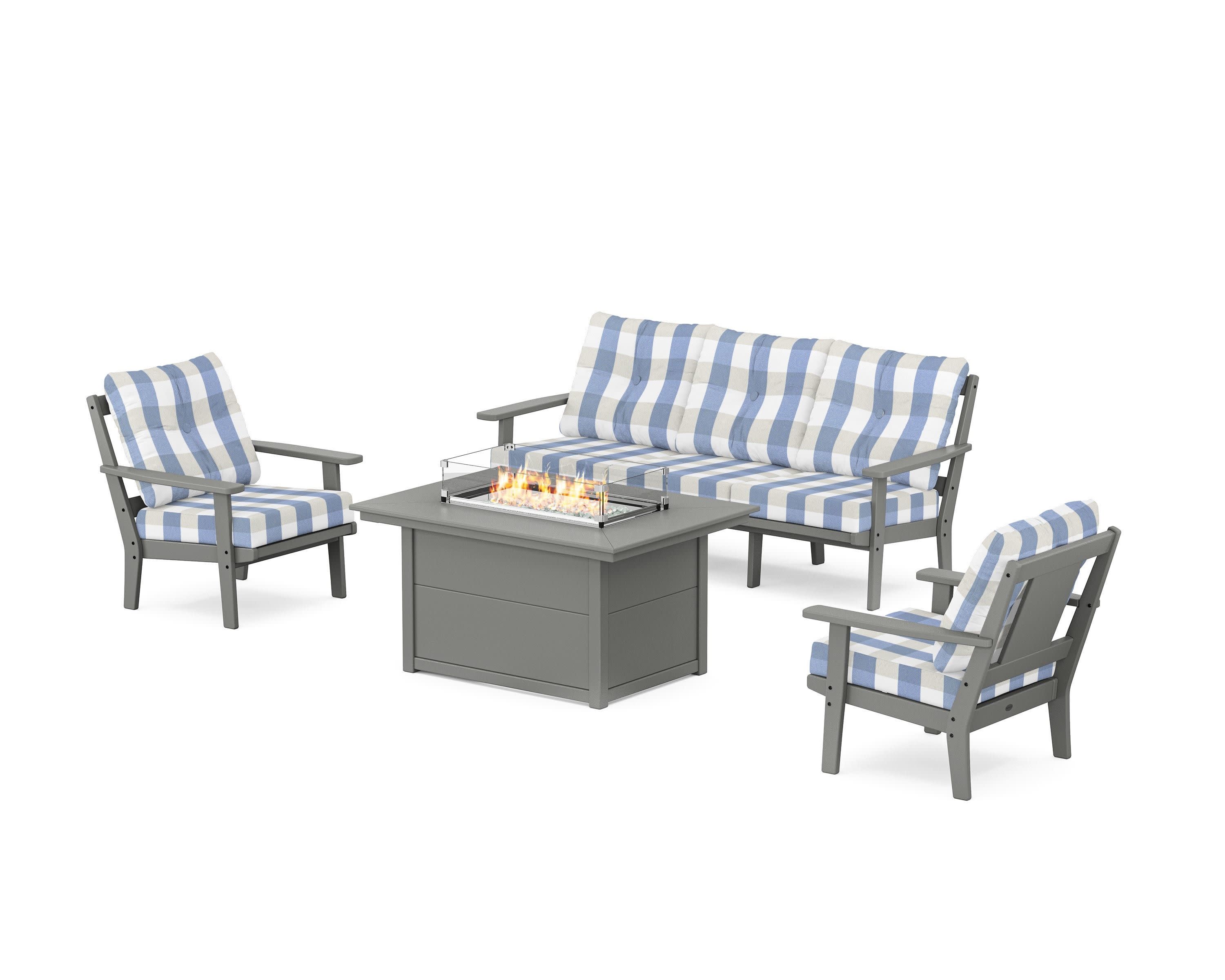 Prairie Deep Seating Fire Pit Table Set - Image 183