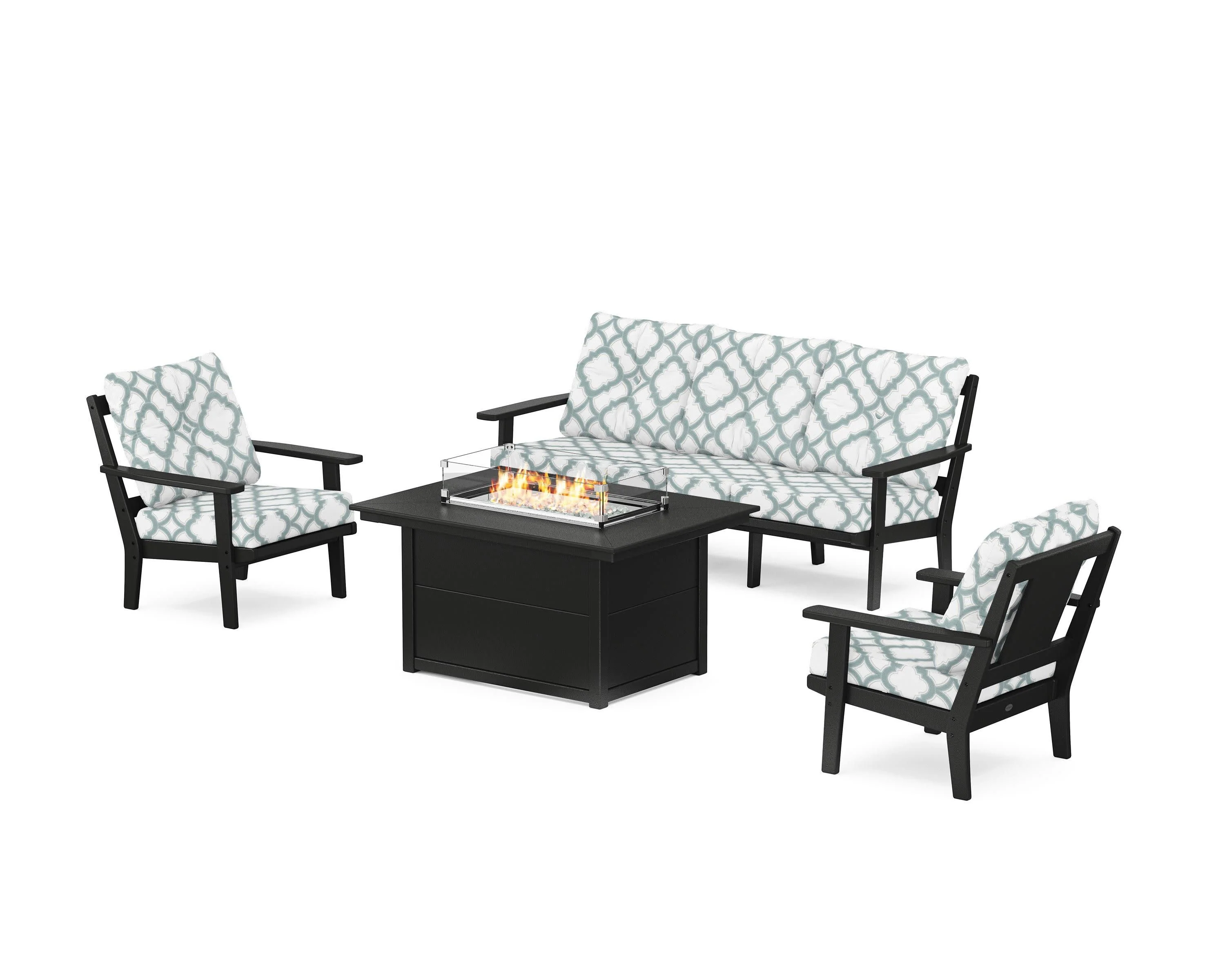 Prairie Deep Seating Fire Pit Table Set - Image 32