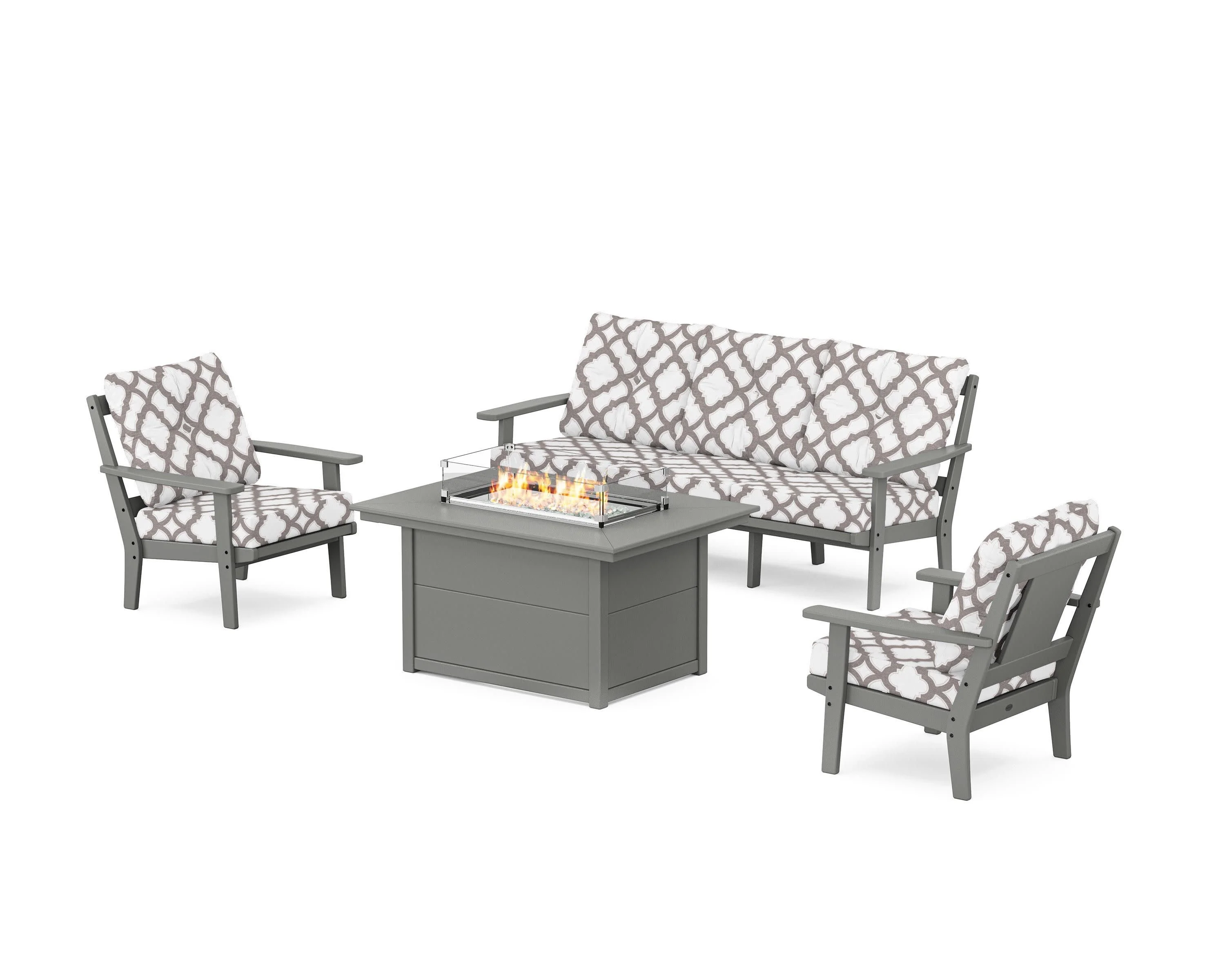 Prairie Deep Seating Fire Pit Table Set - Image 4