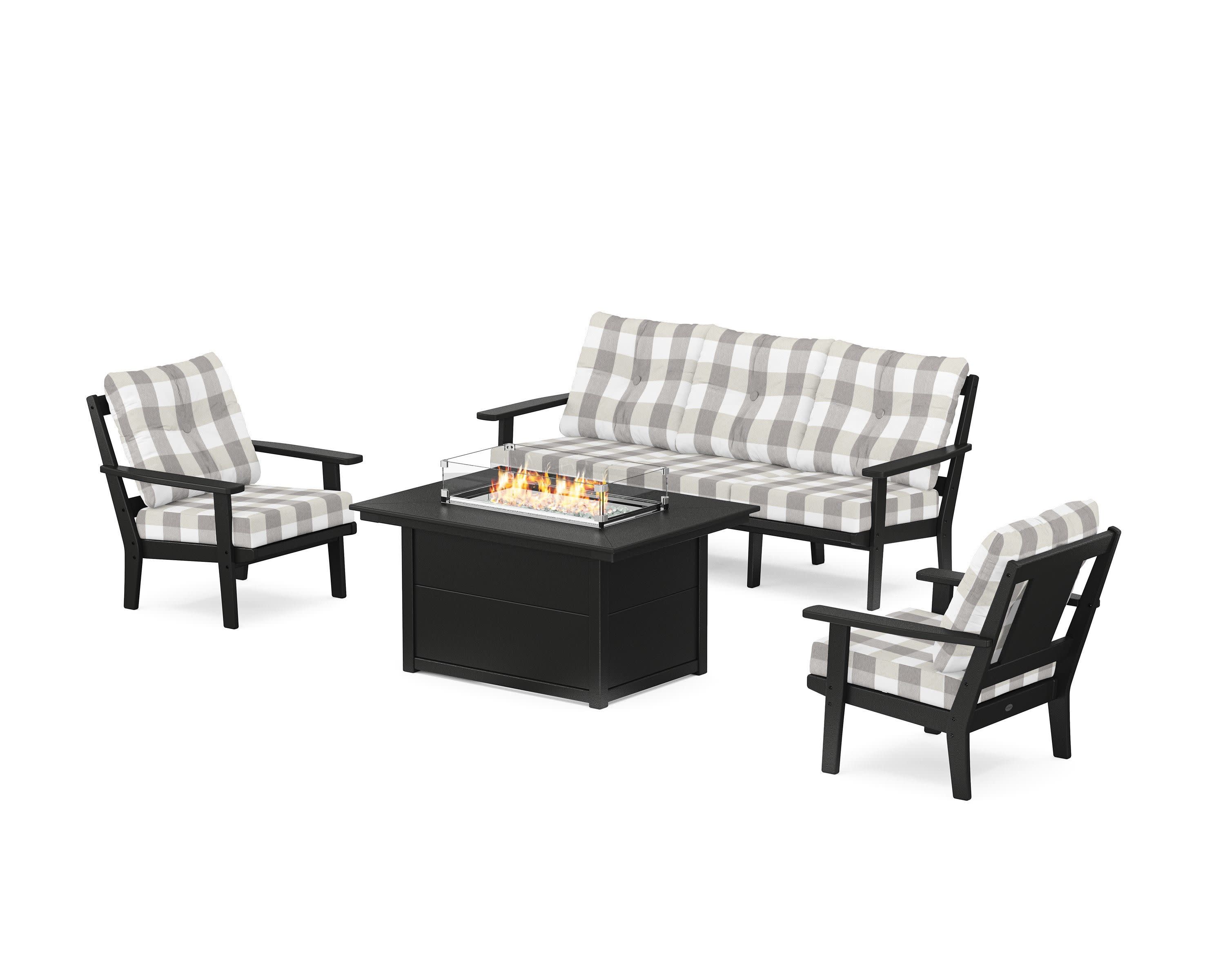 Prairie Deep Seating Fire Pit Table Set - Image 9
