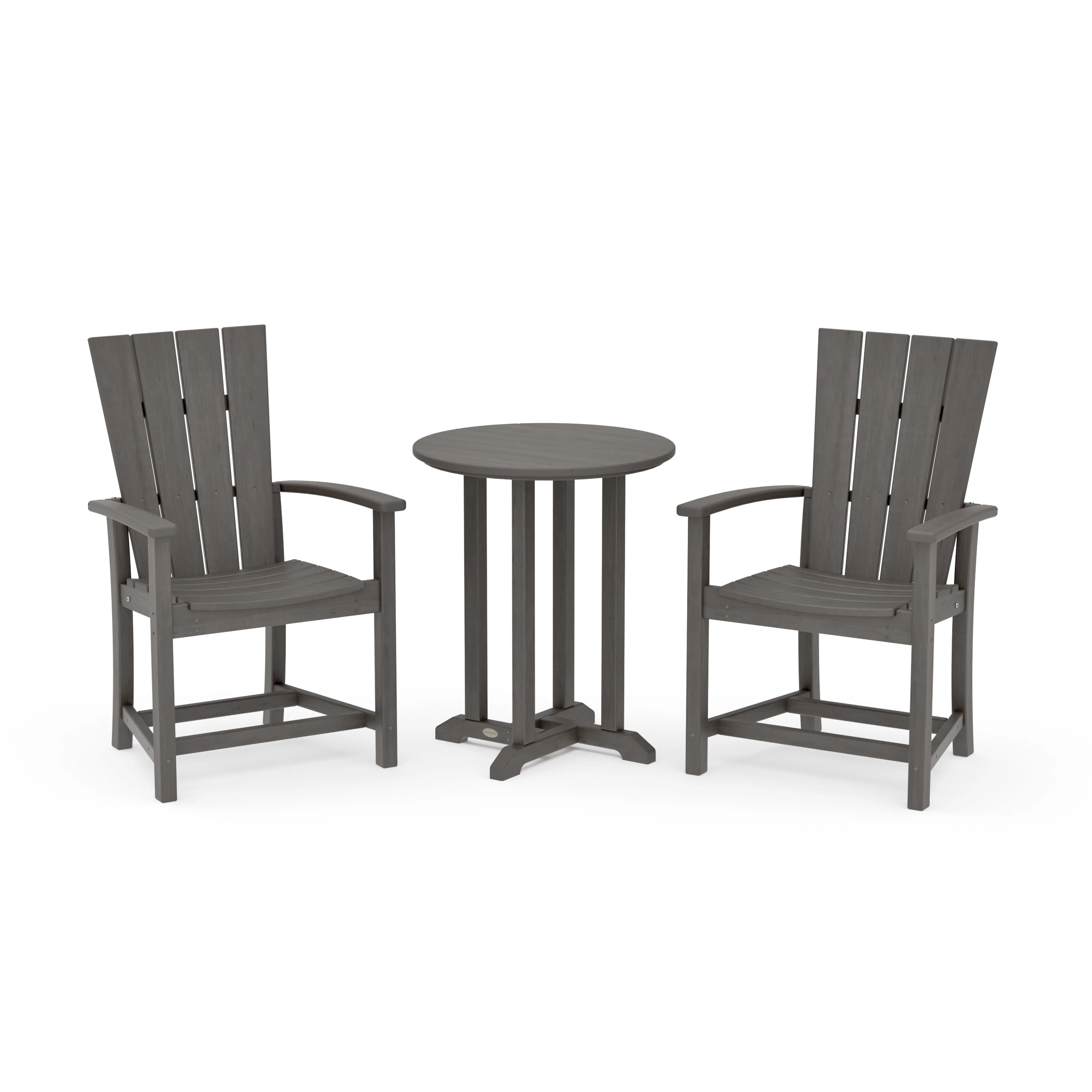 Quattro 3-Piece Round Farmhouse Bistro Dining Set - Image 17