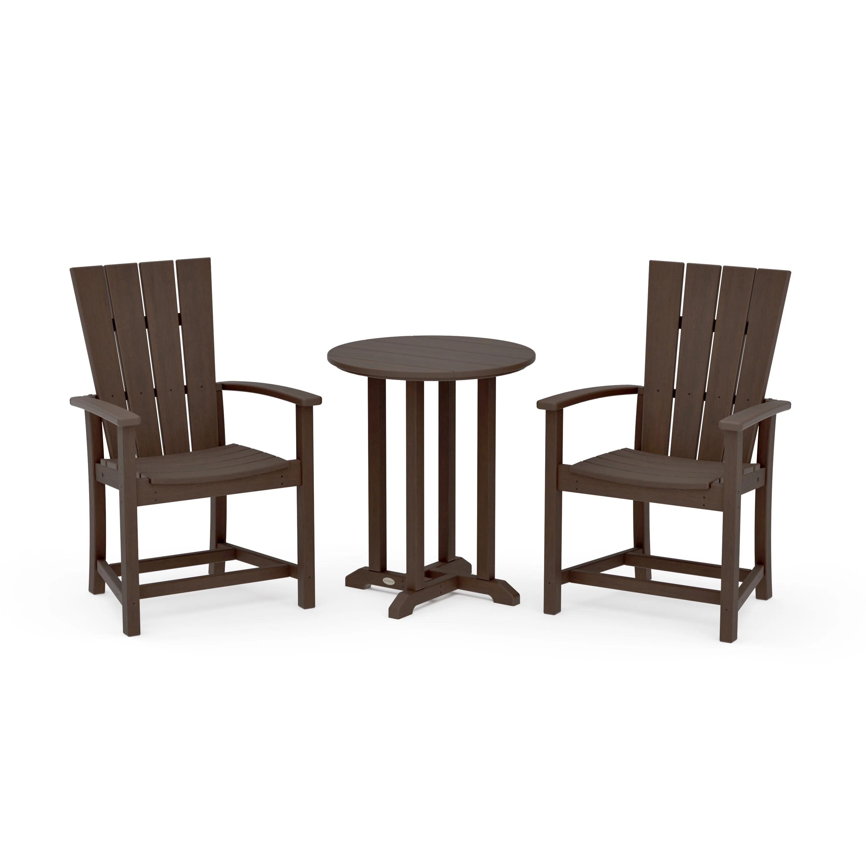 Quattro 3-Piece Round Farmhouse Bistro Dining Set - Image 18