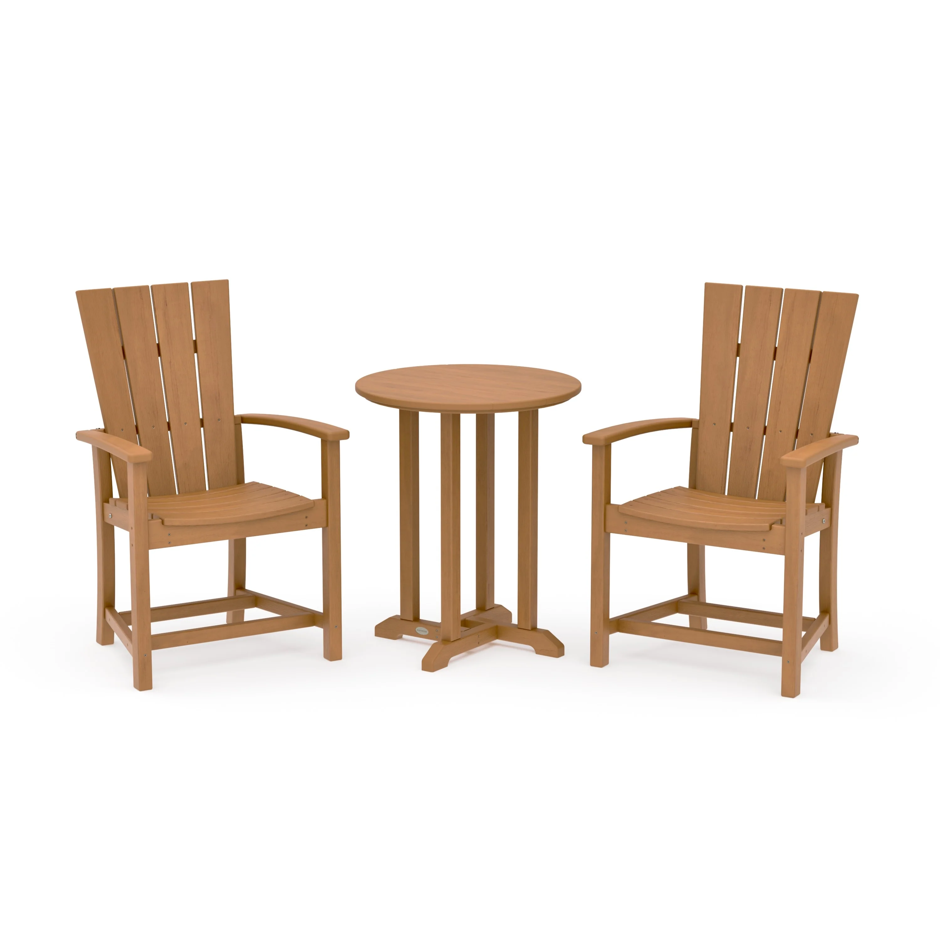 Quattro 3-Piece Round Farmhouse Bistro Dining Set - Image 19