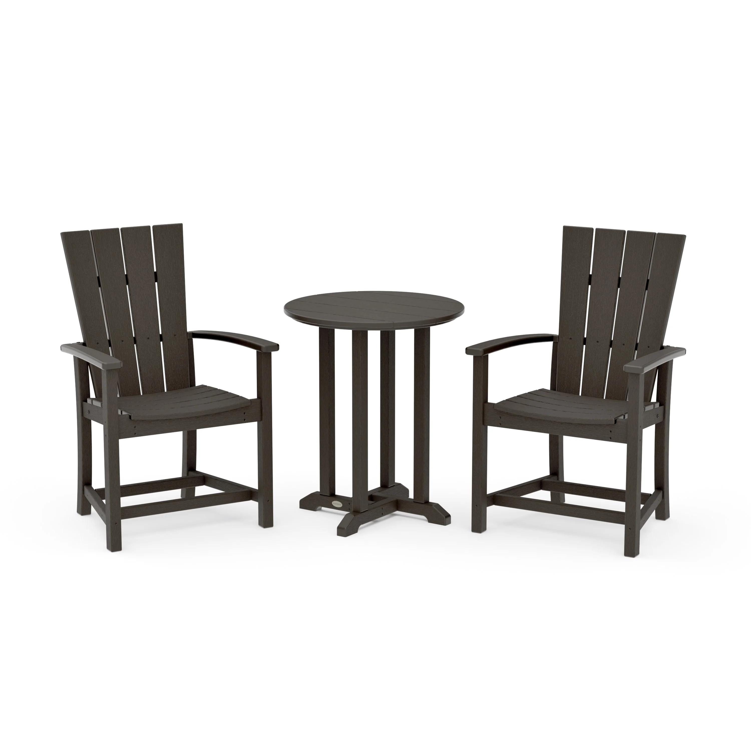 Quattro 3-Piece Round Farmhouse Bistro Dining Set - Image 20