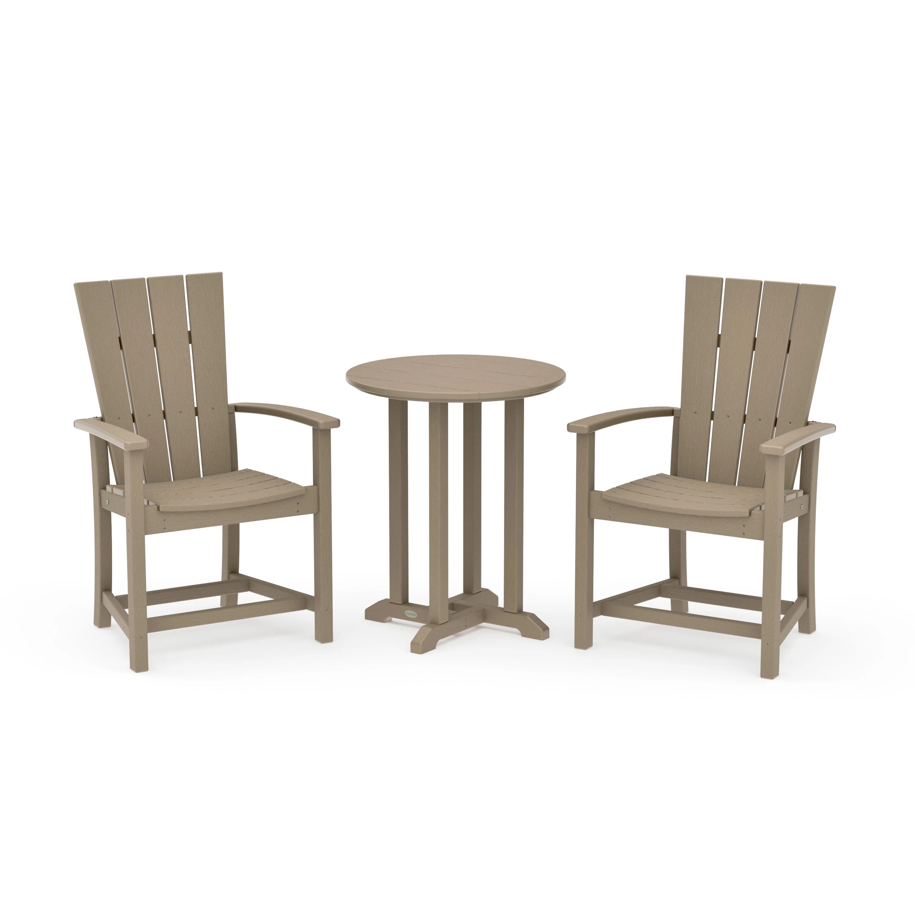 Quattro 3-Piece Round Farmhouse Bistro Dining Set - Image 21
